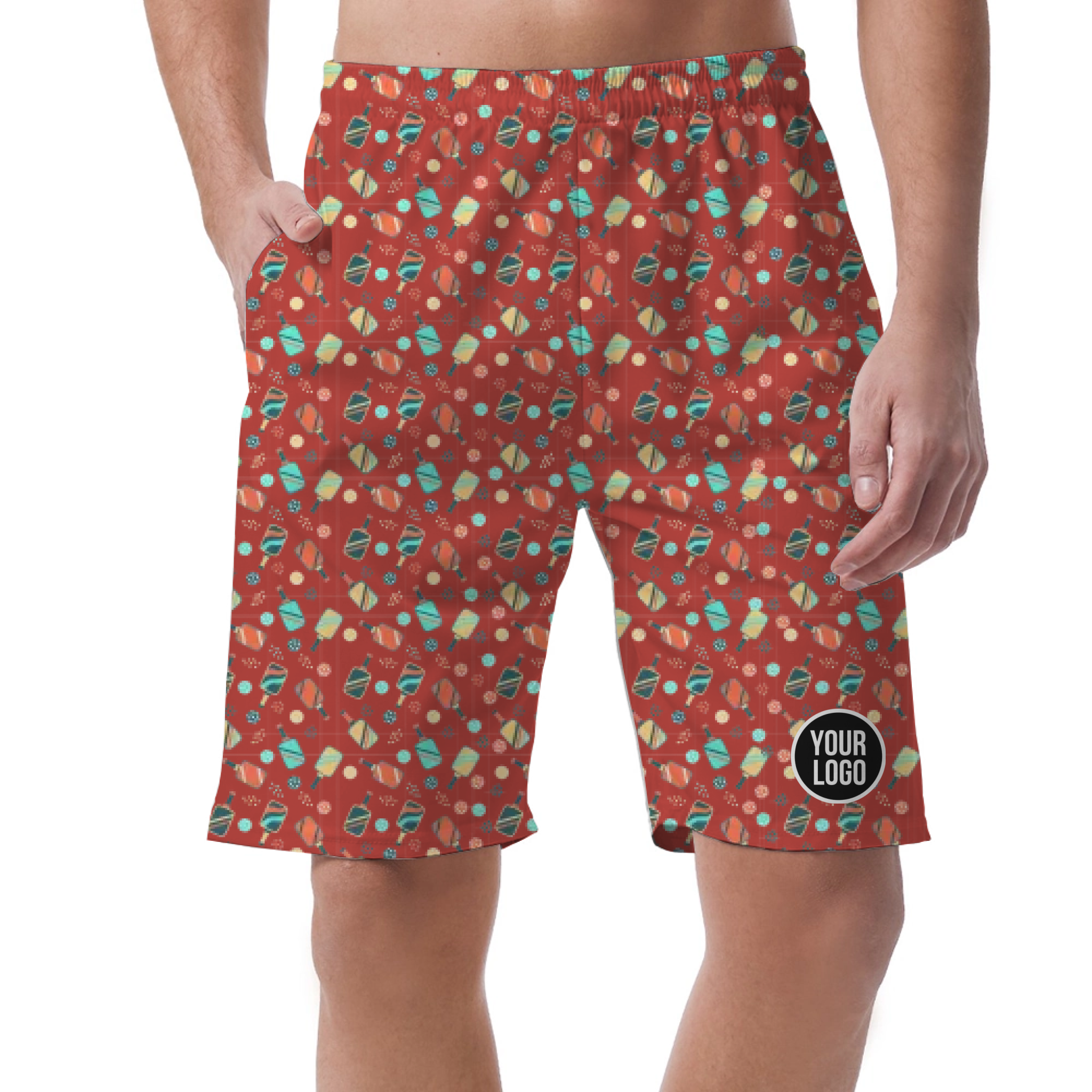 Picklewin All Over Print Men's Customized Short Pants Summer Vibe