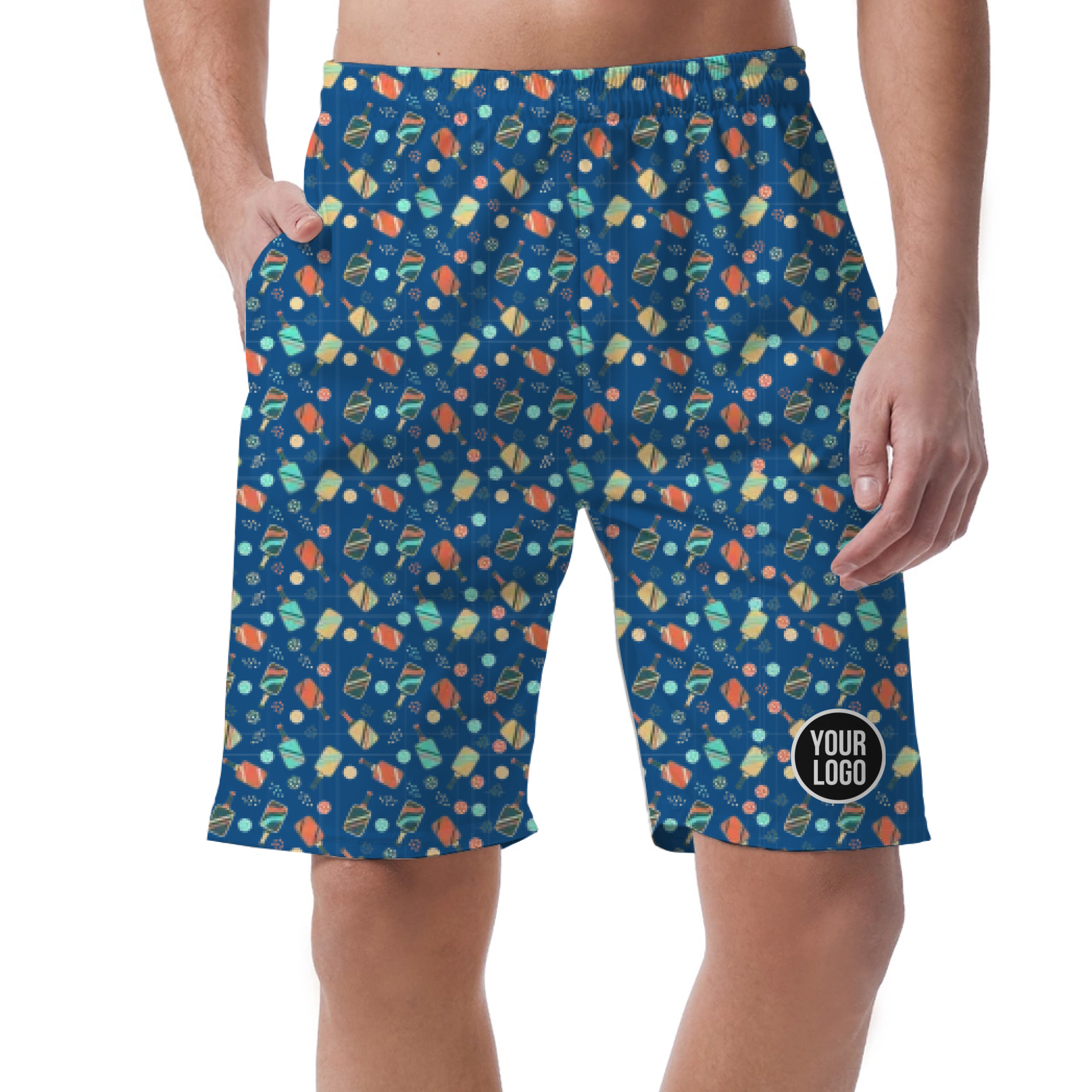 Picklewin All Over Print Men's Customized Short Pants Summer Vibe