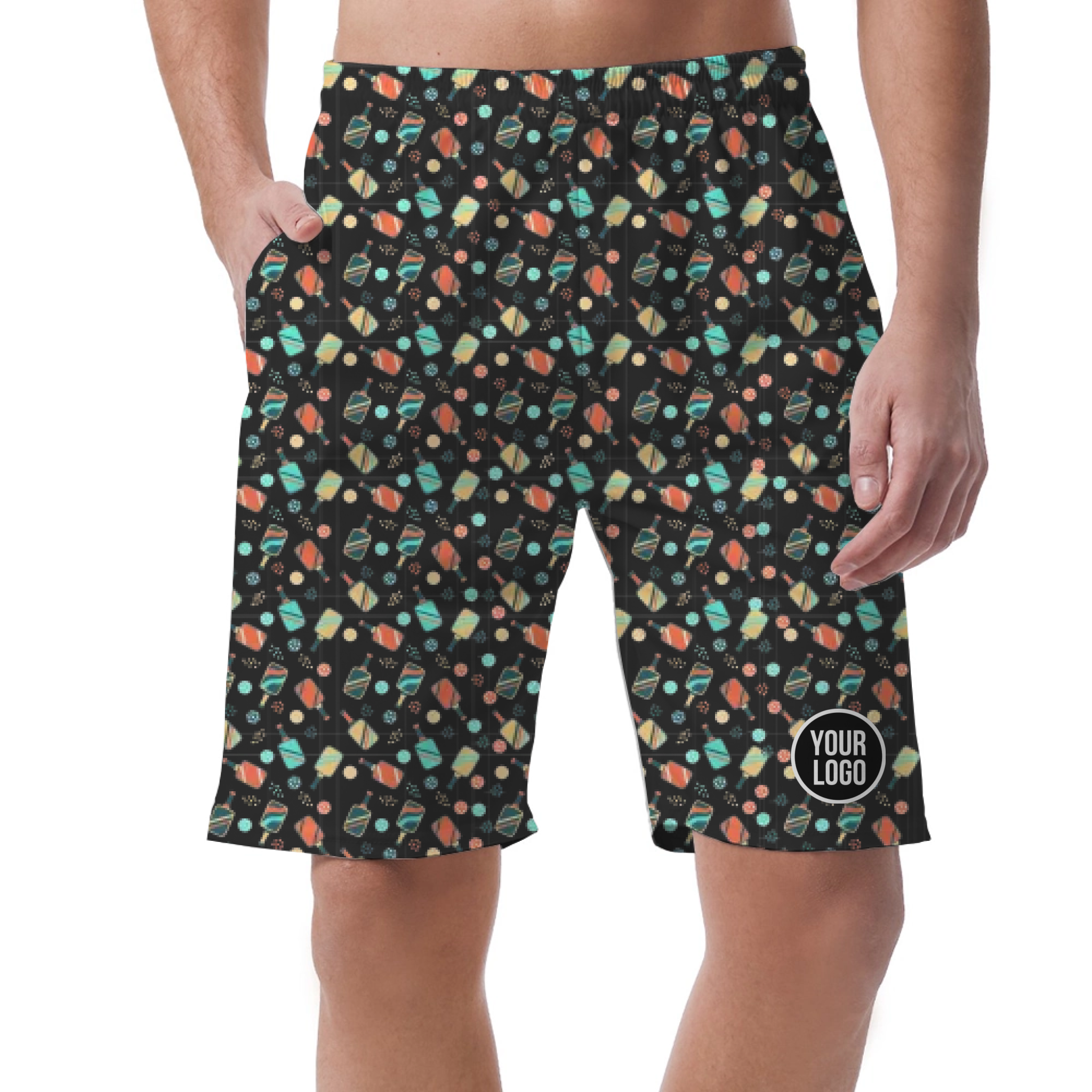 Picklewin All Over Print Men's Customized Short Pants Summer Vibe