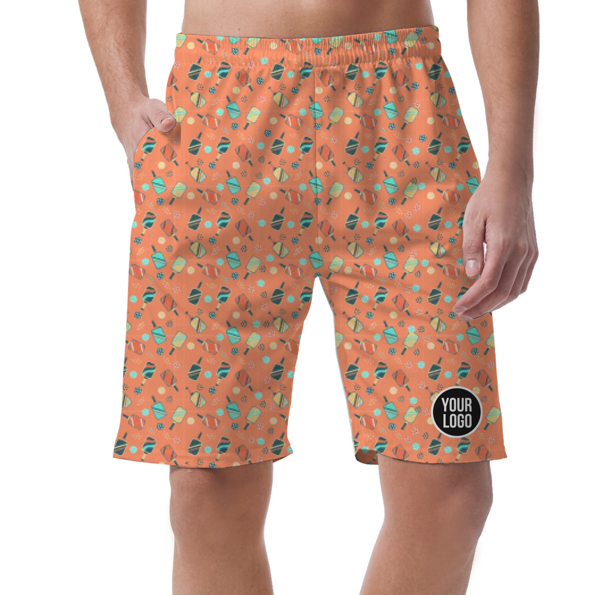 Picklewin All Over Print Men's Customized Short Pants Summer Vibe