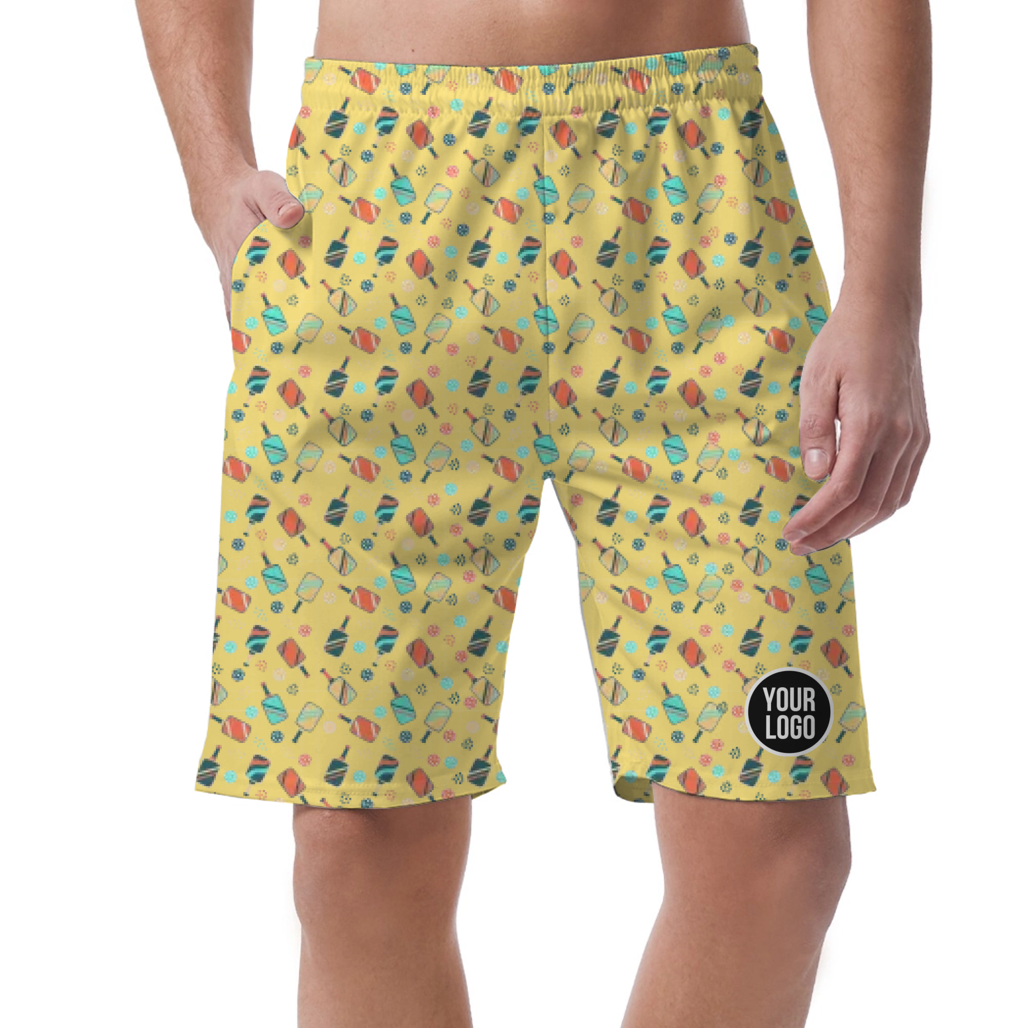 Picklewin All Over Print Men's Customized Short Pants Summer Vibe