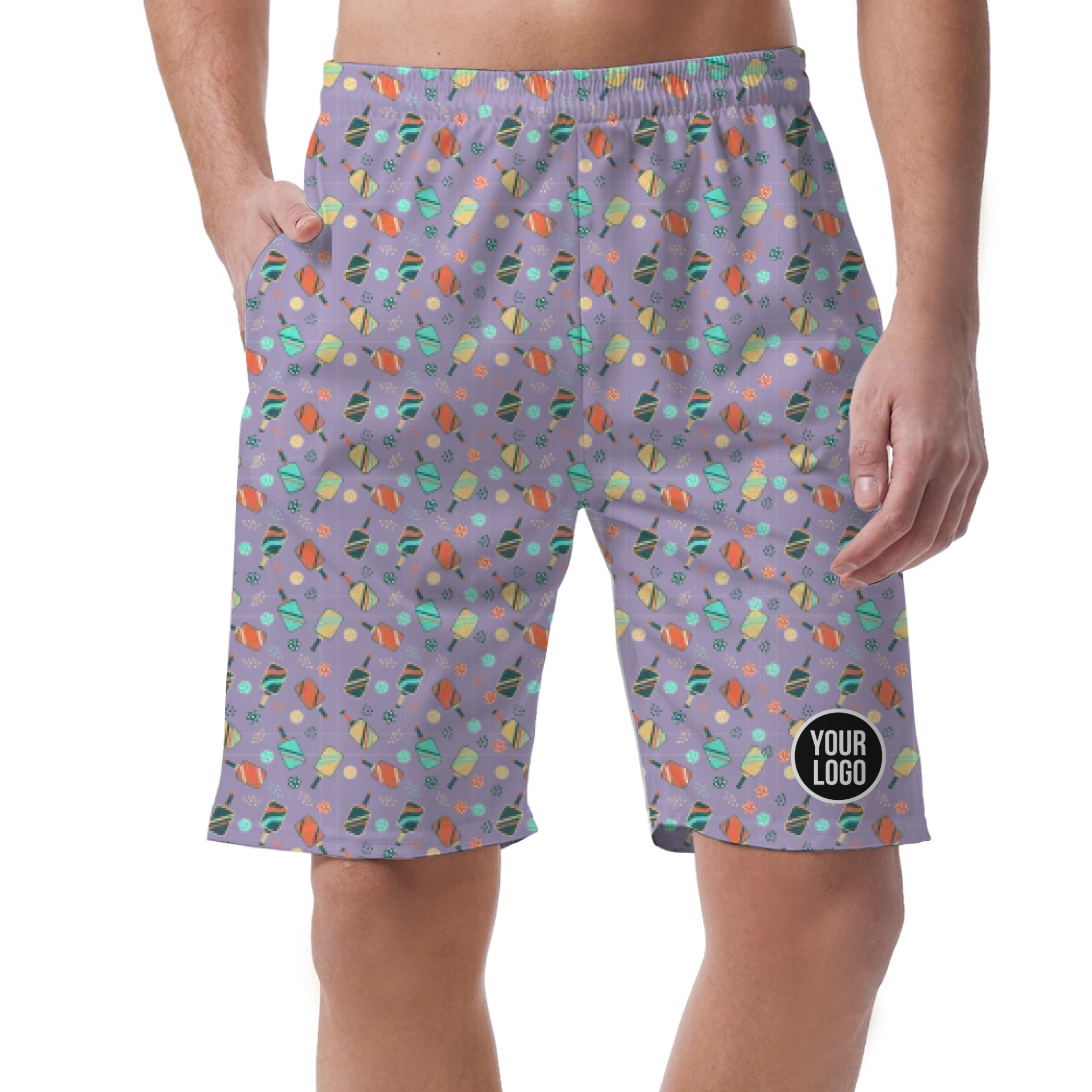 Picklewin All Over Print Men's Customized Short Pants Summer Vibe