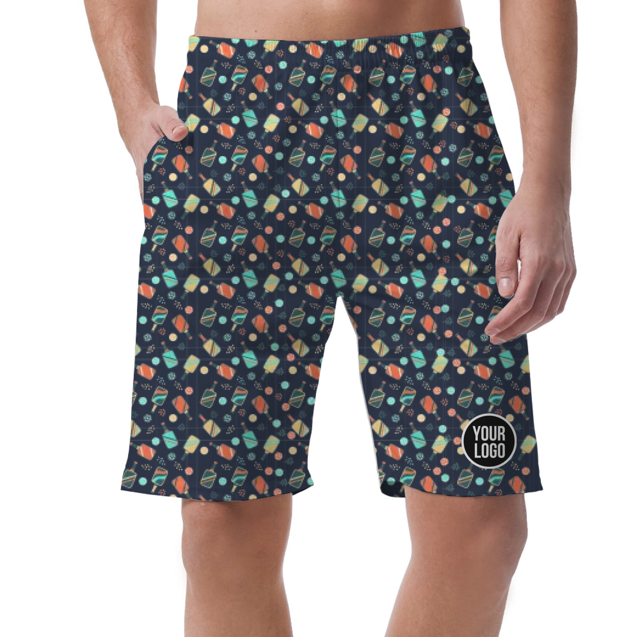 Picklewin All Over Print Men's Customized Short Pants Summer Vibe