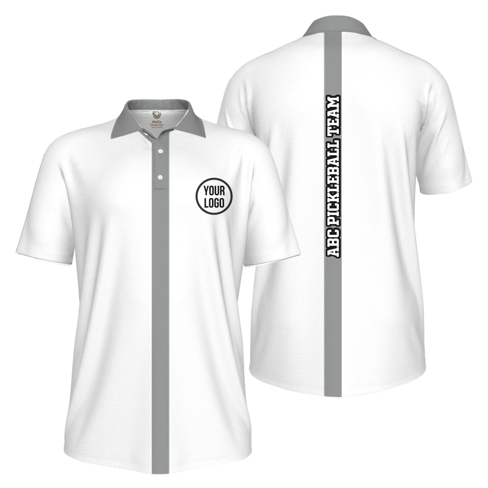 Picklewin Basic Custom Pickleball Team UV Protection Men Polo Shirt 