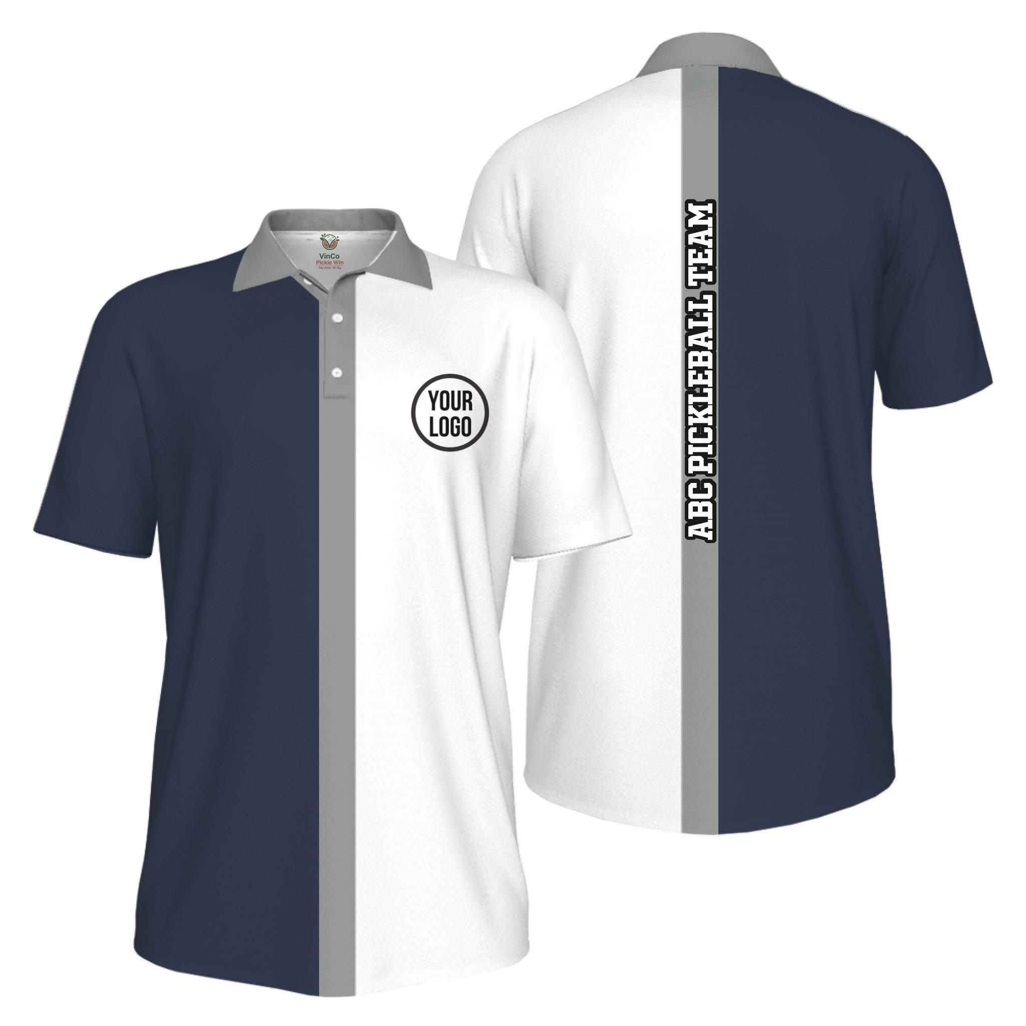 Picklewin Basic Custom Pickleball Team UV Protection Men Polo Shirt 
