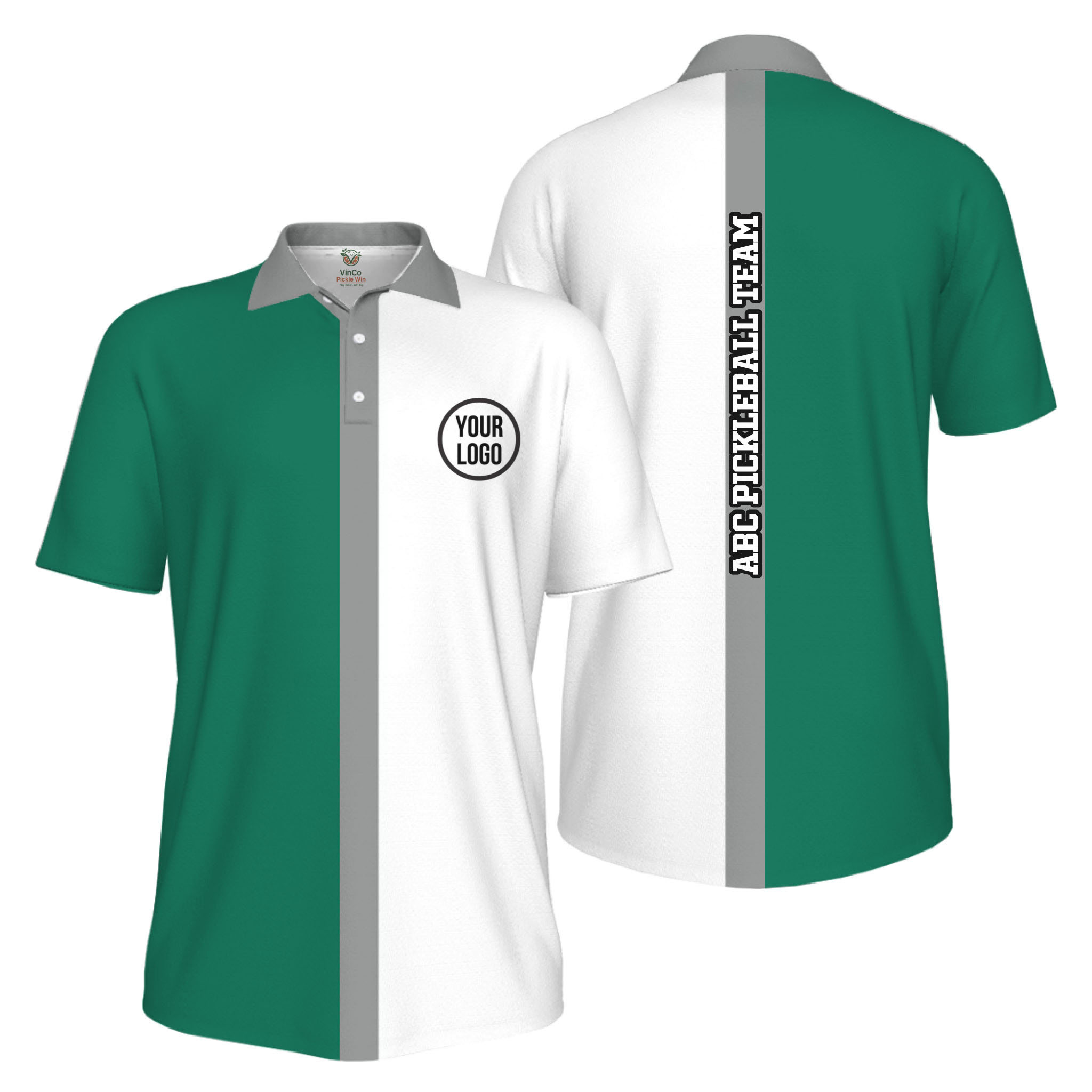 Picklewin Basic Custom Pickleball Team UV Protection Men Polo Shirt 
