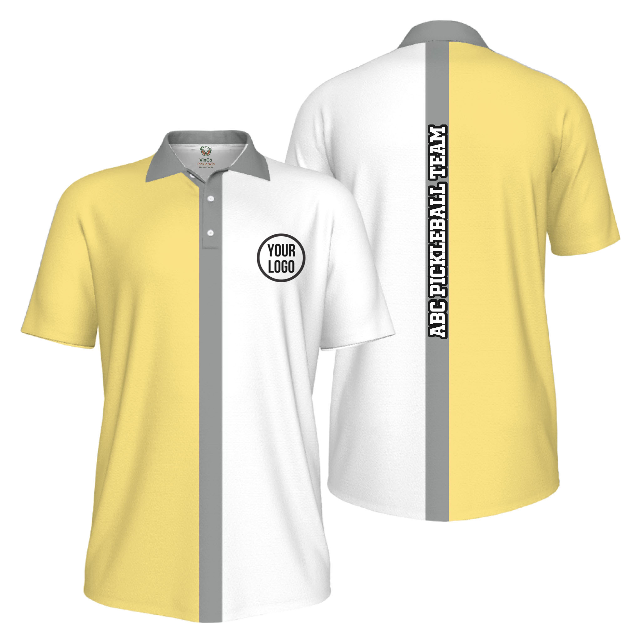 Picklewin Basic Custom Pickleball Team UV Protection Men Polo Shirt 