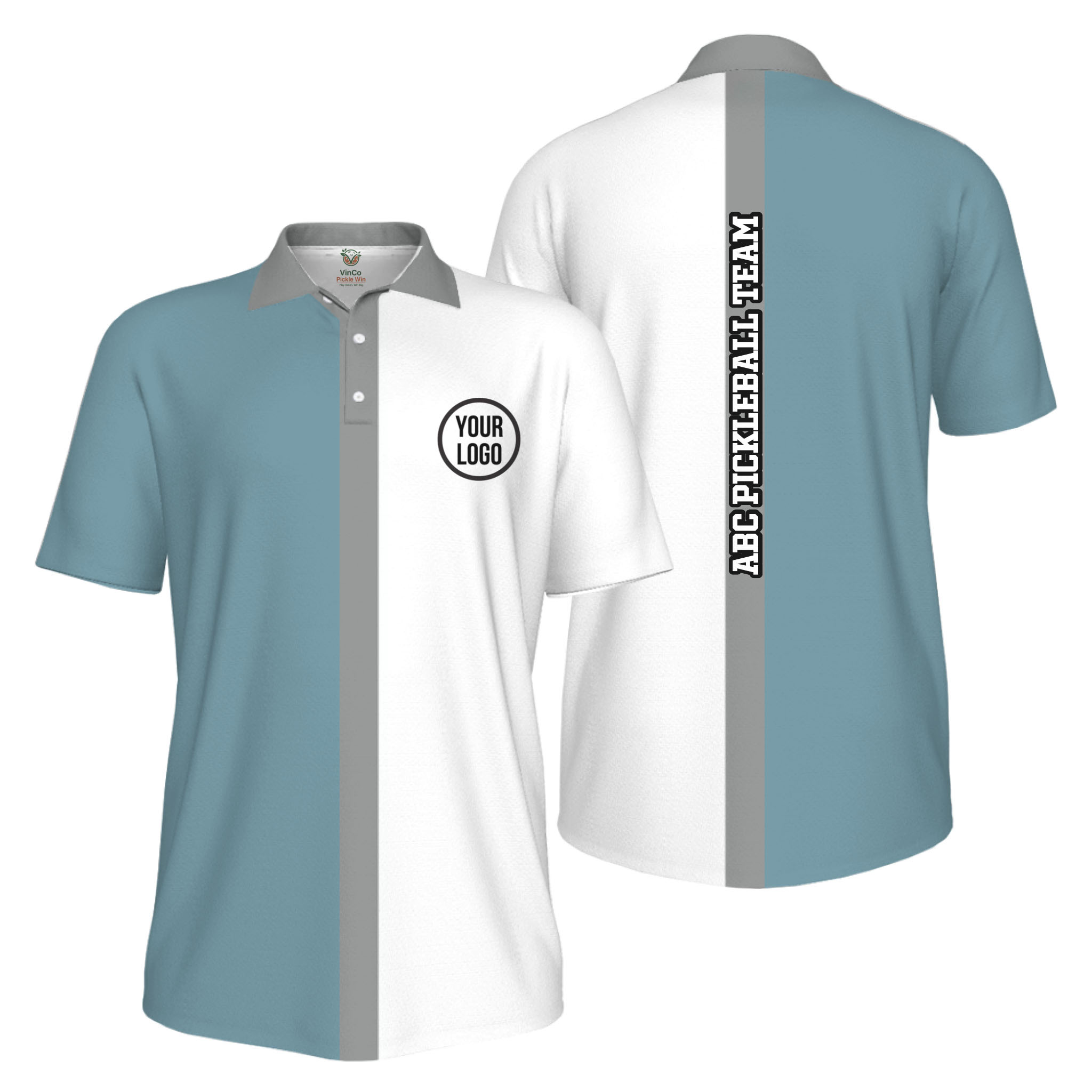 Picklewin Basic Custom Pickleball Team UV Protection Men Polo Shirt 