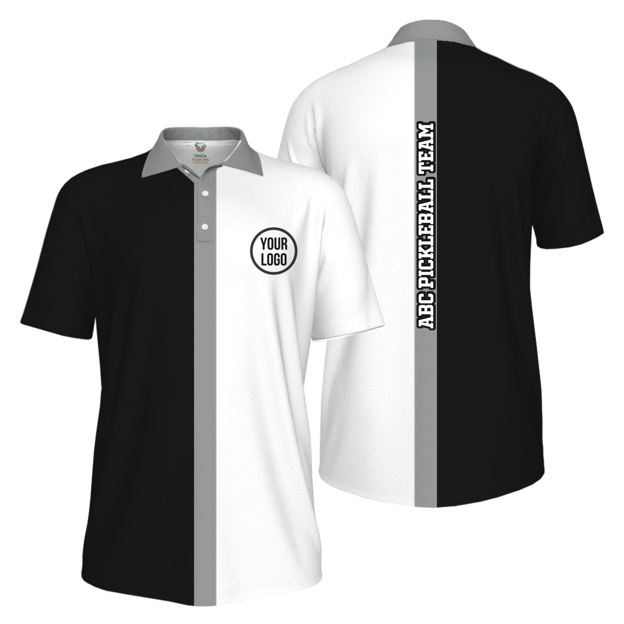Picklewin Basic Custom Pickleball Team UV Protection Men Polo Shirt 