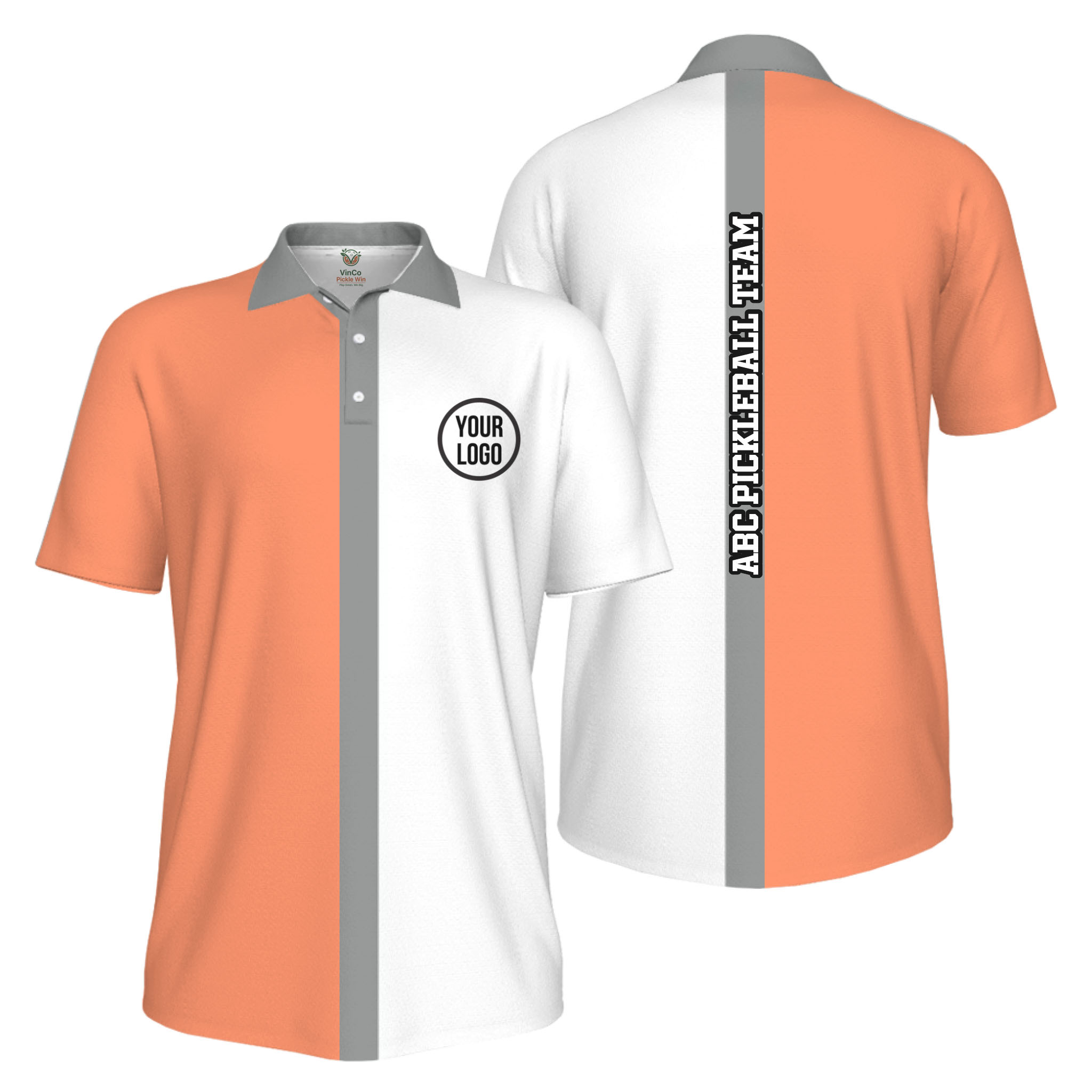 Picklewin Basic Custom Pickleball Team UV Protection Men Polo Shirt 