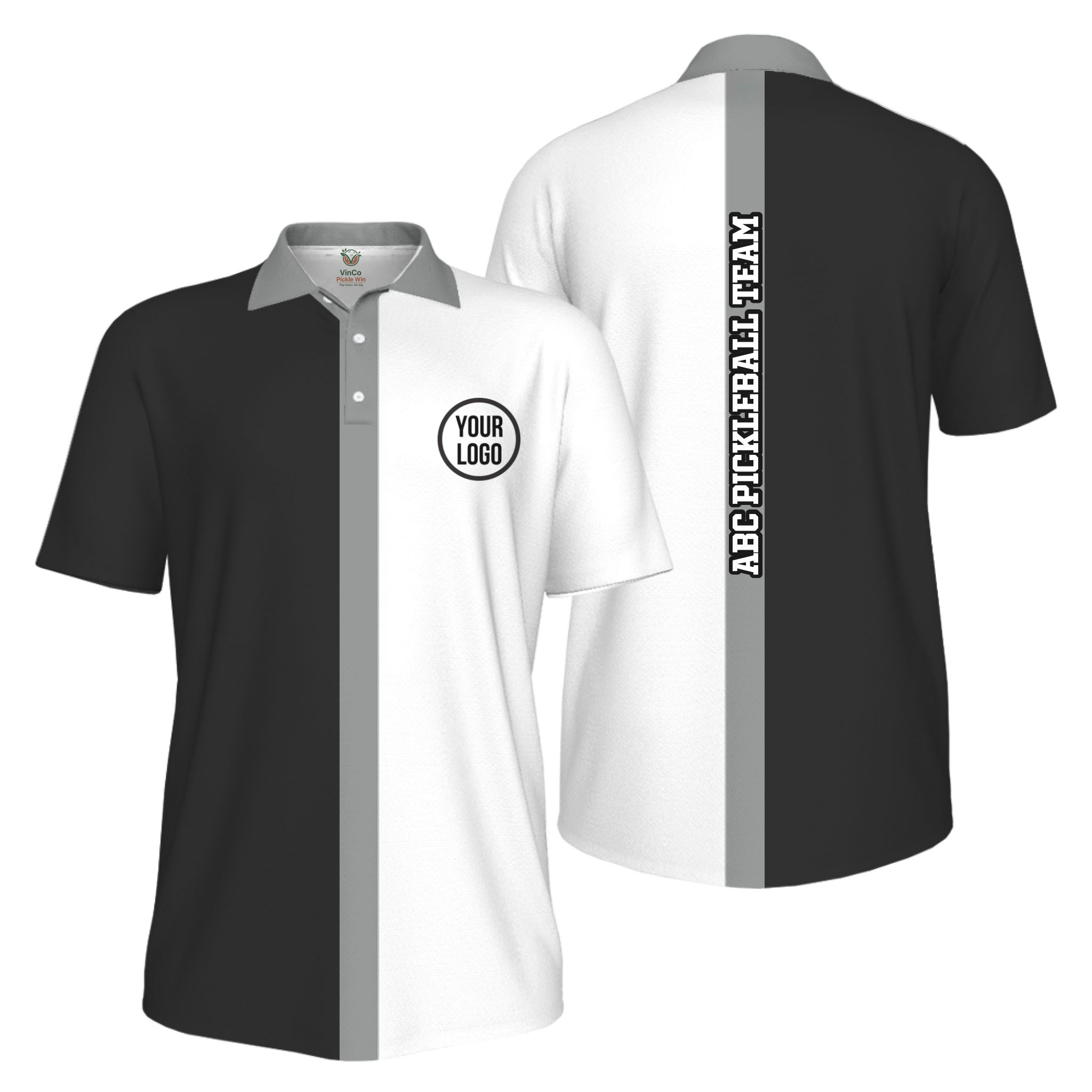 Picklewin Basic Custom Pickleball Team UV Protection Men Polo Shirt 