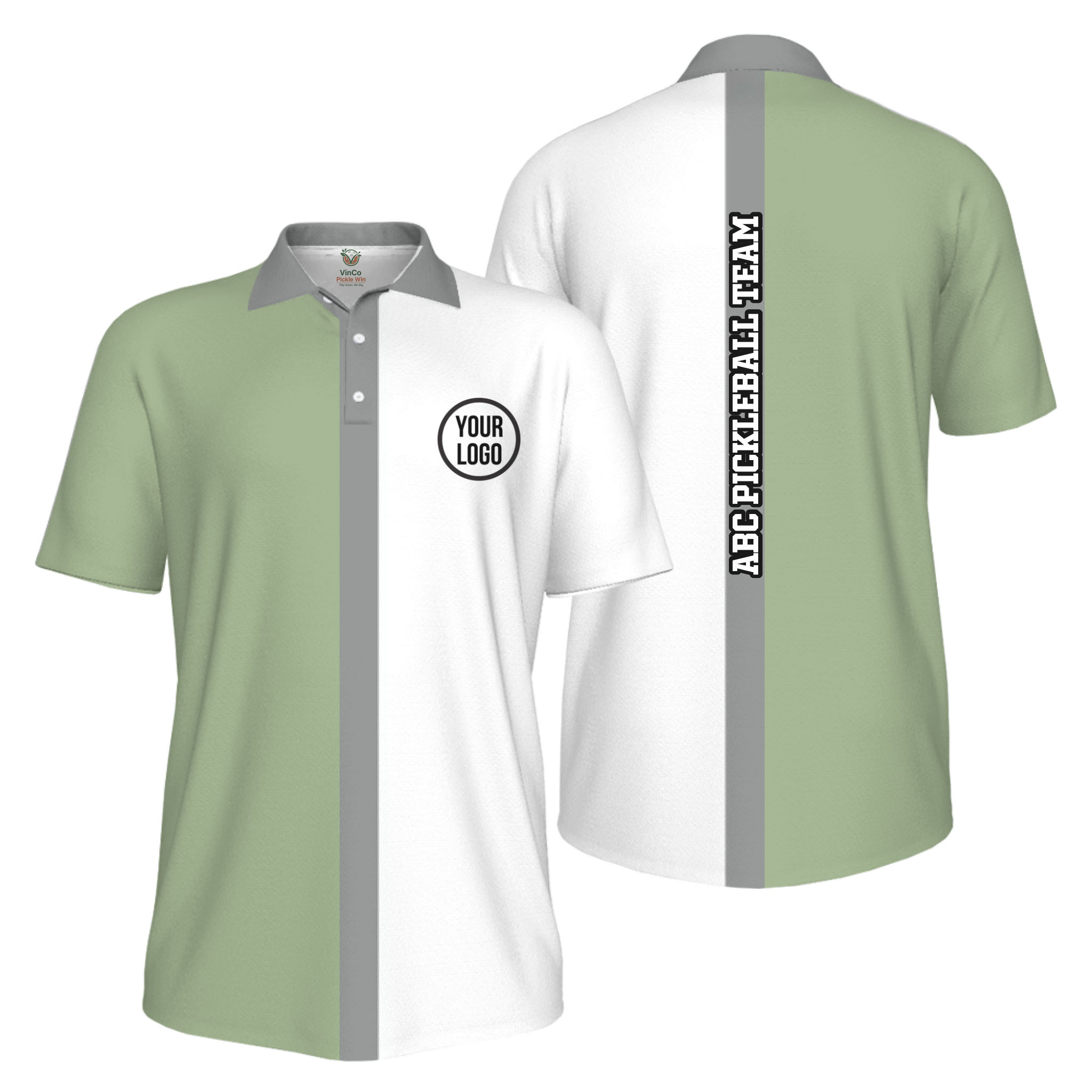 Picklewin Basic Custom Pickleball Team UV Protection Men Polo Shirt 