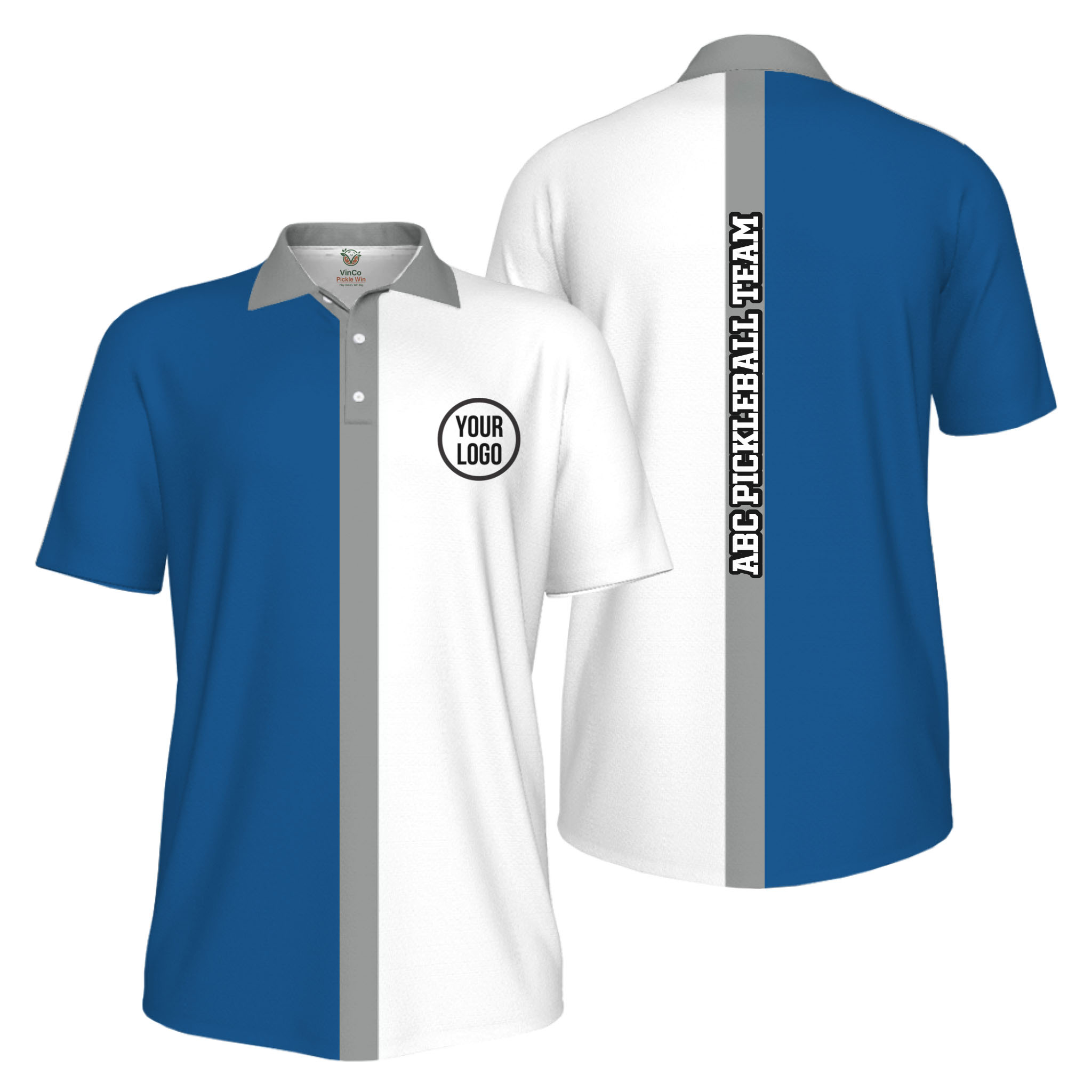 Picklewin Basic Custom Pickleball Team UV Protection Men Polo Shirt 