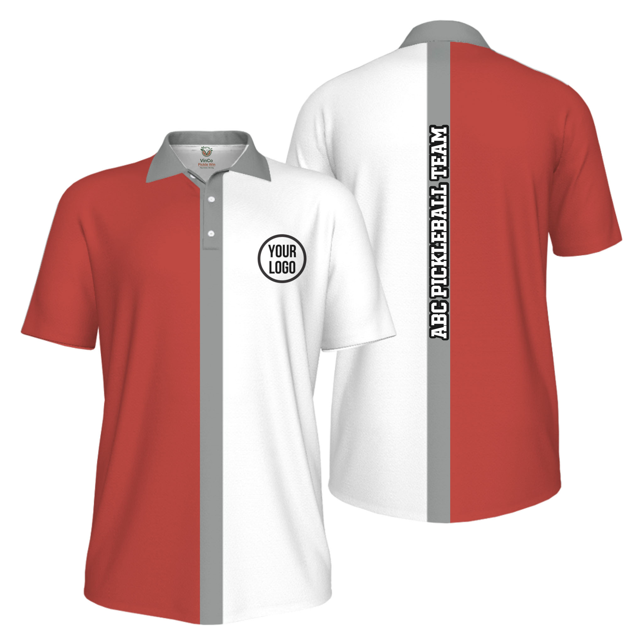 Picklewin Basic Custom Pickleball Team UV Protection Men Polo Shirt 