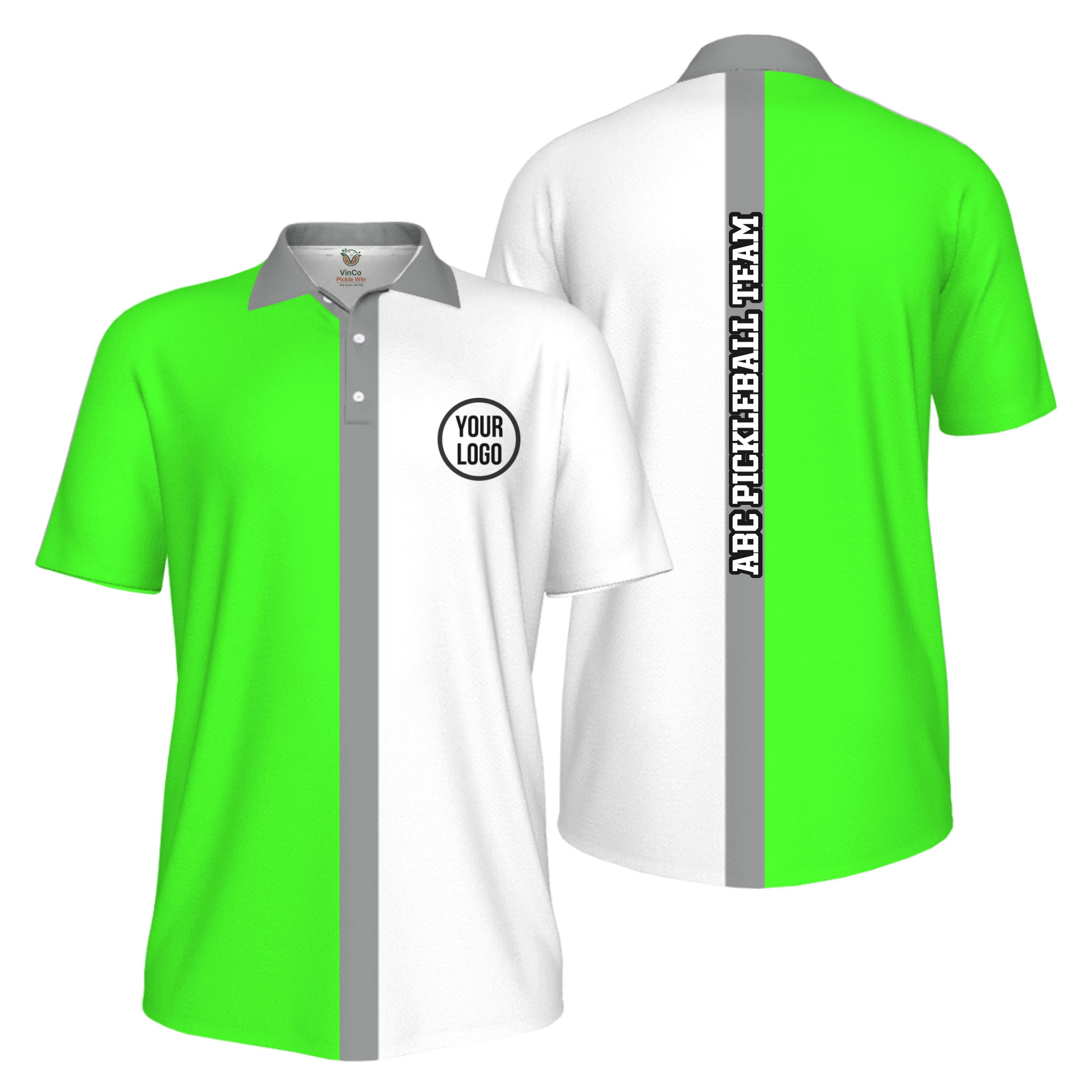Picklewin Basic Custom Pickleball Team UV Protection Men Polo Shirt 