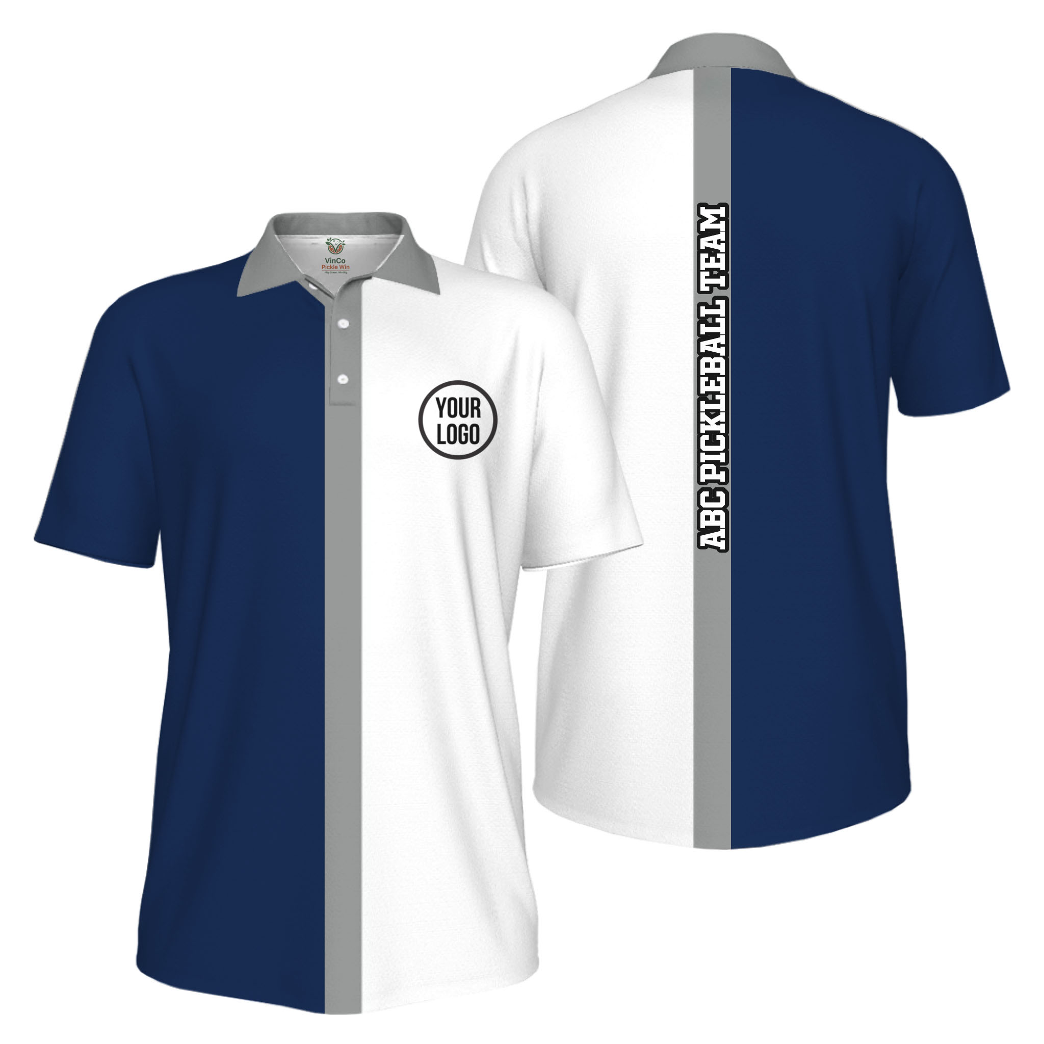 Picklewin Basic Custom Pickleball Team UV Protection Men Polo Shirt 