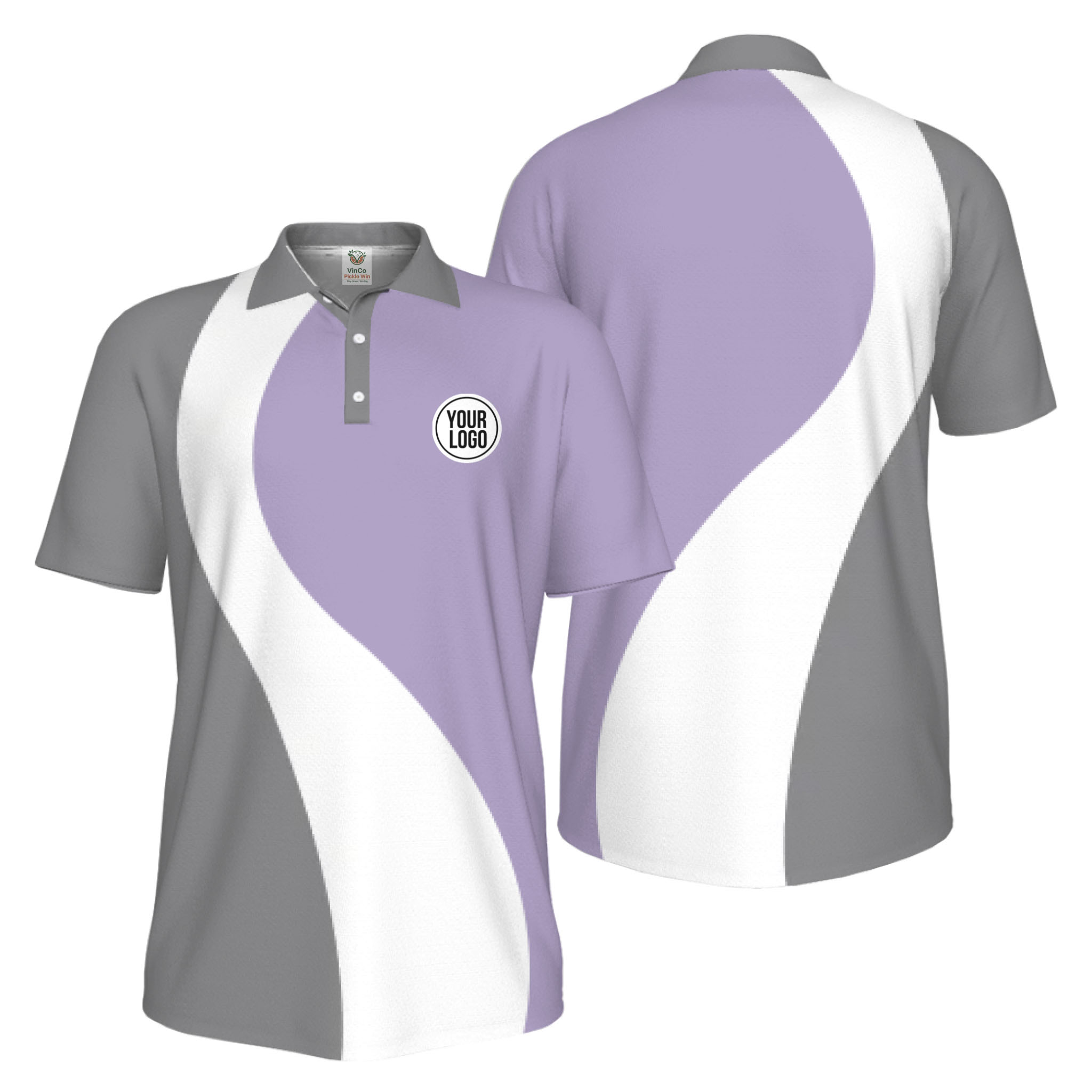 Picklewin Best Custom Logo Sport Polo Shirt Men UV Protection Live Preview  