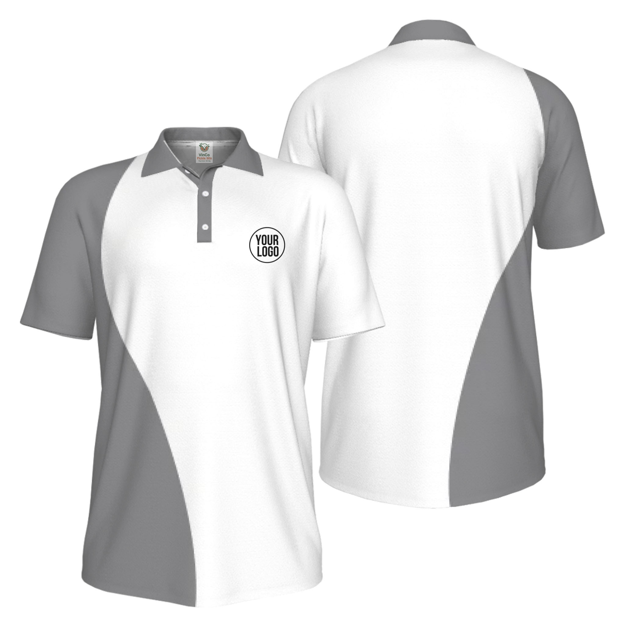 Picklewin Best Custom Logo Sport Polo Shirt Men UV Protection Live Preview  