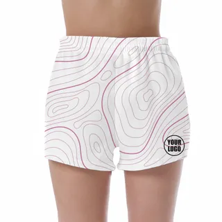 Picklewin Bright Abstract UV Protection Shorts Custom For Women