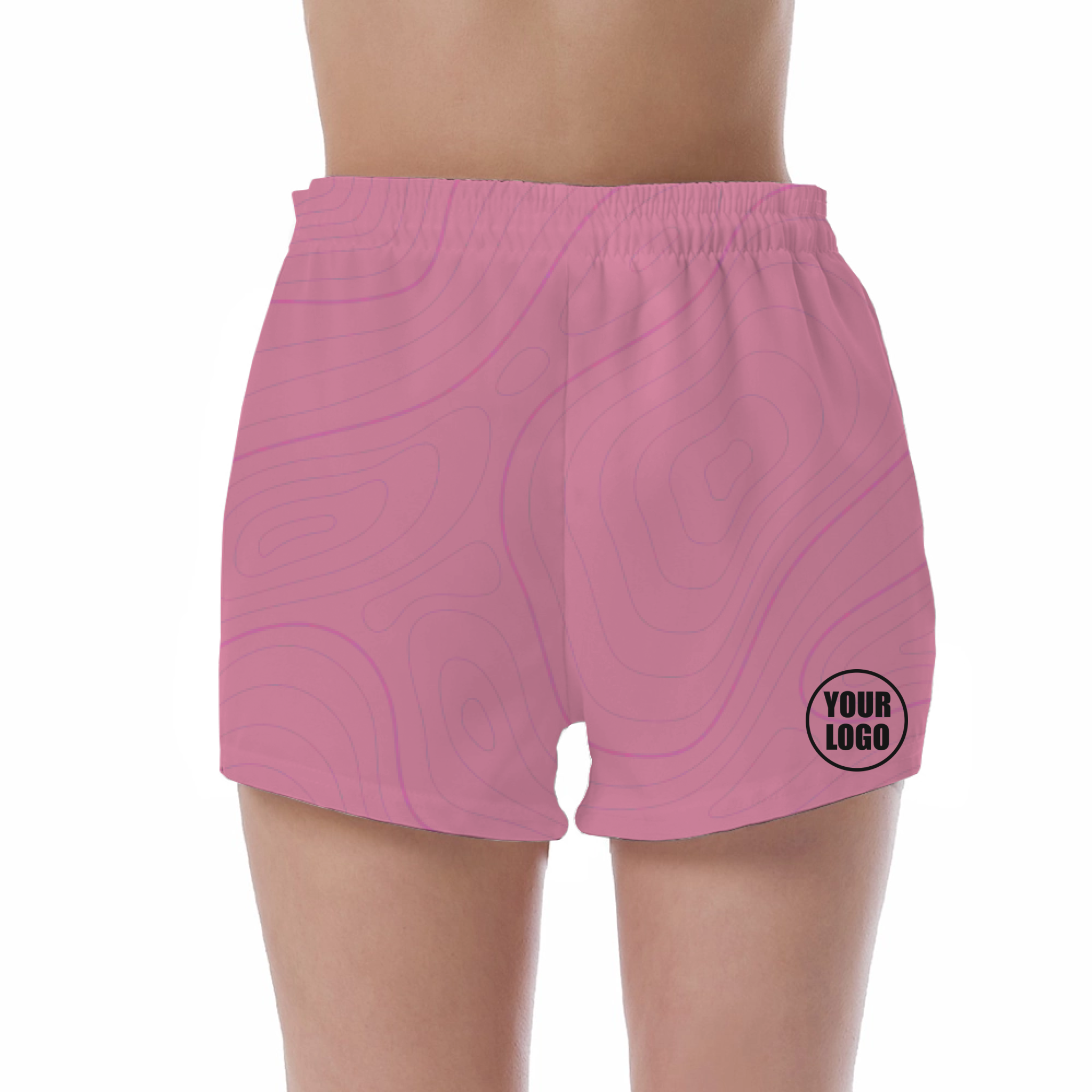 Picklewin Bright Abstract UV Protection Shorts Custom For Women