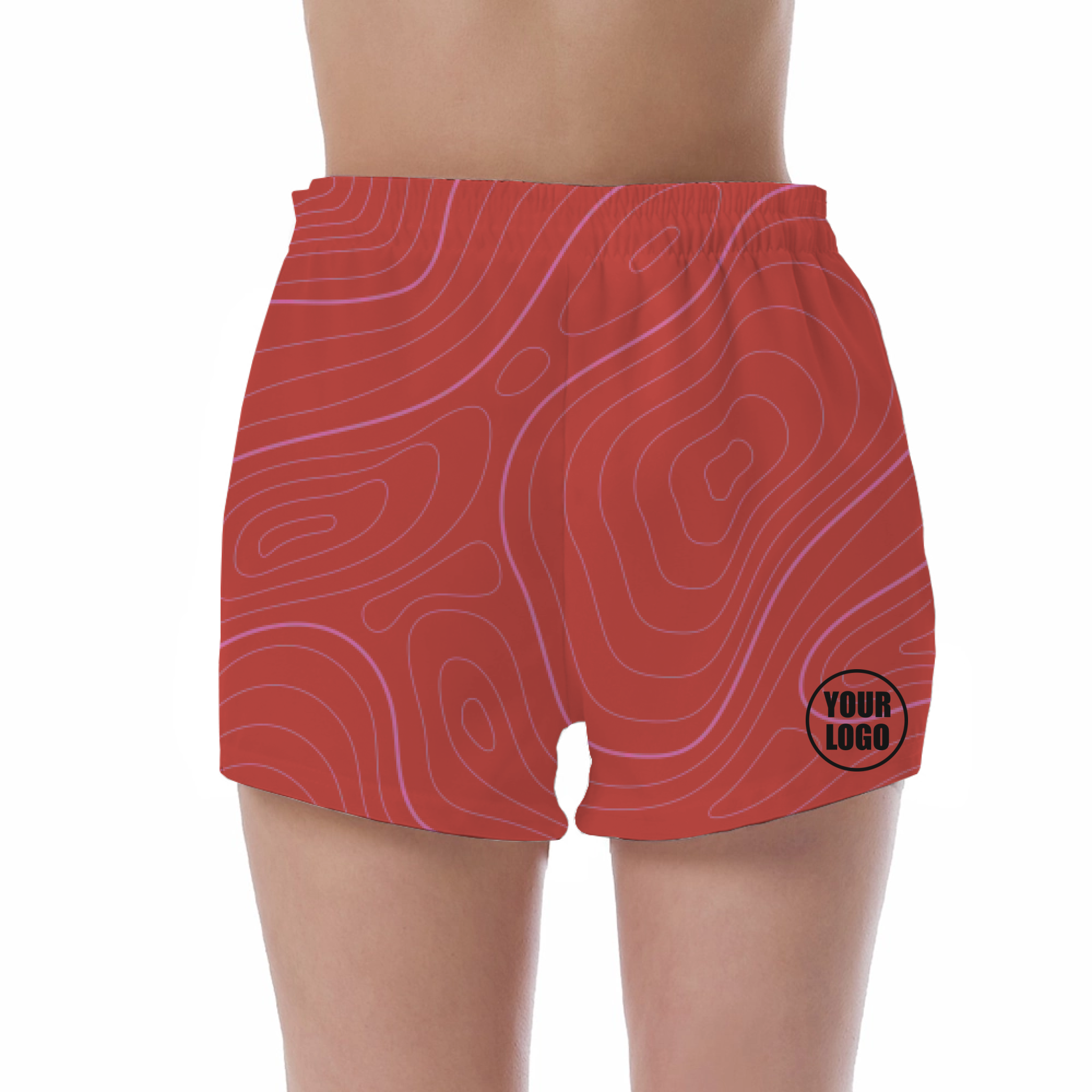 Picklewin Bright Abstract UV Protection Shorts Custom For Women