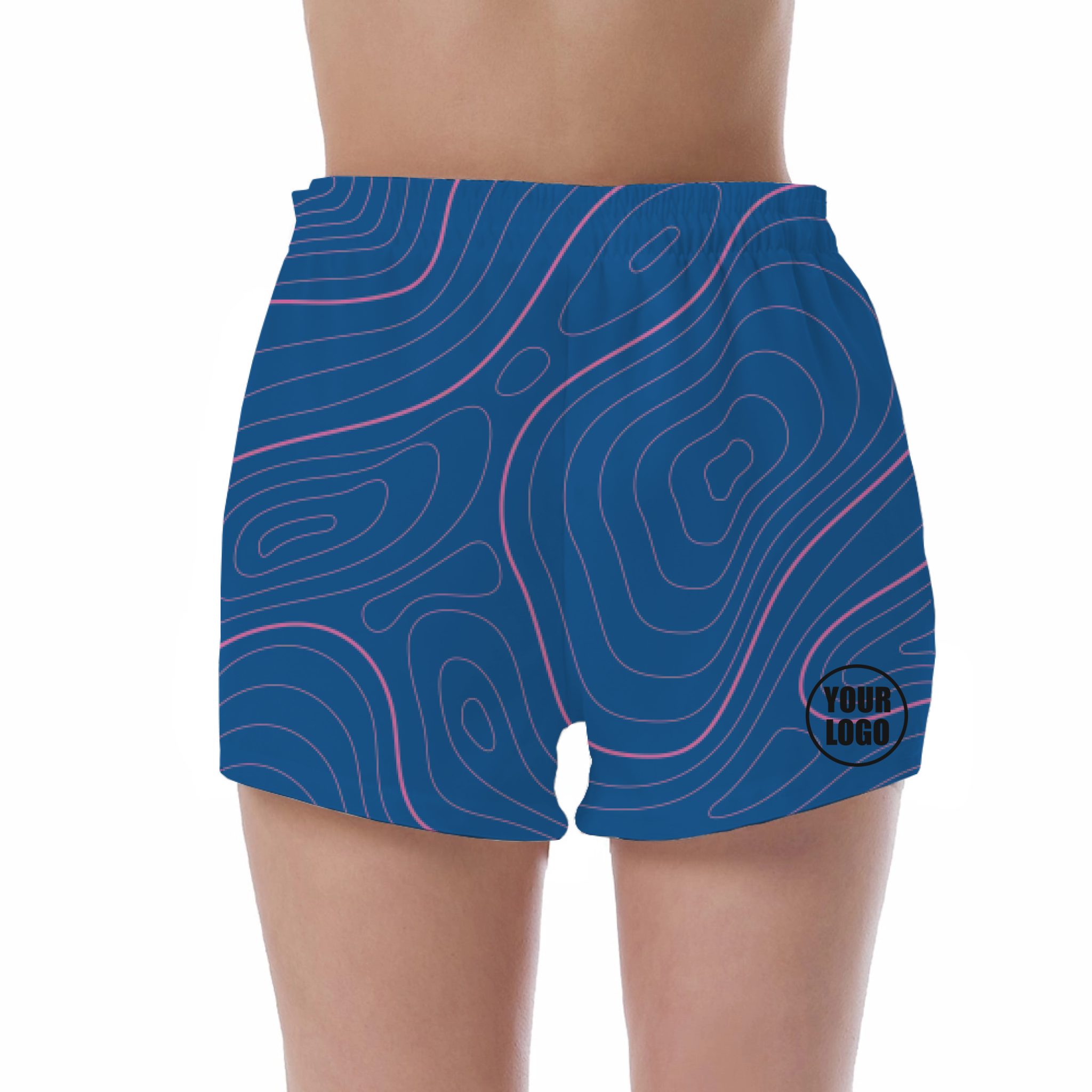 Picklewin Bright Abstract UV Protection Shorts Custom For Women