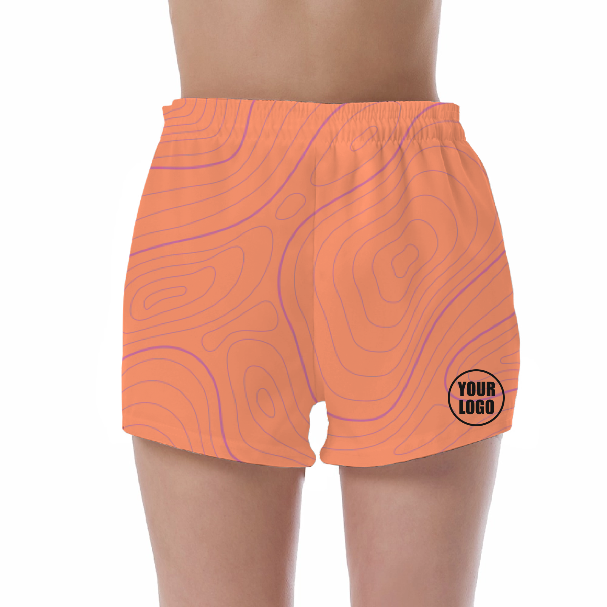 Picklewin Bright Abstract UV Protection Shorts Custom For Women
