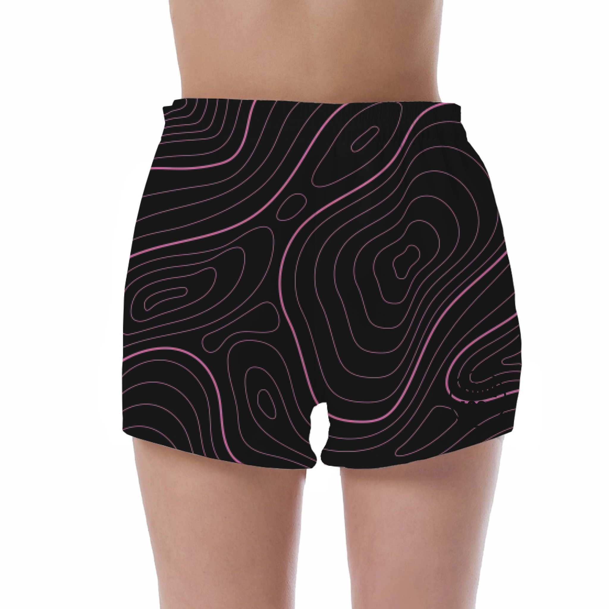 Picklewin Bright Abstract UV Protection Shorts Custom For Women