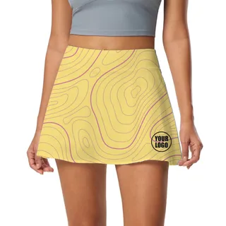 Picklewin Bright Abstract Women's Customized Skort – alternate