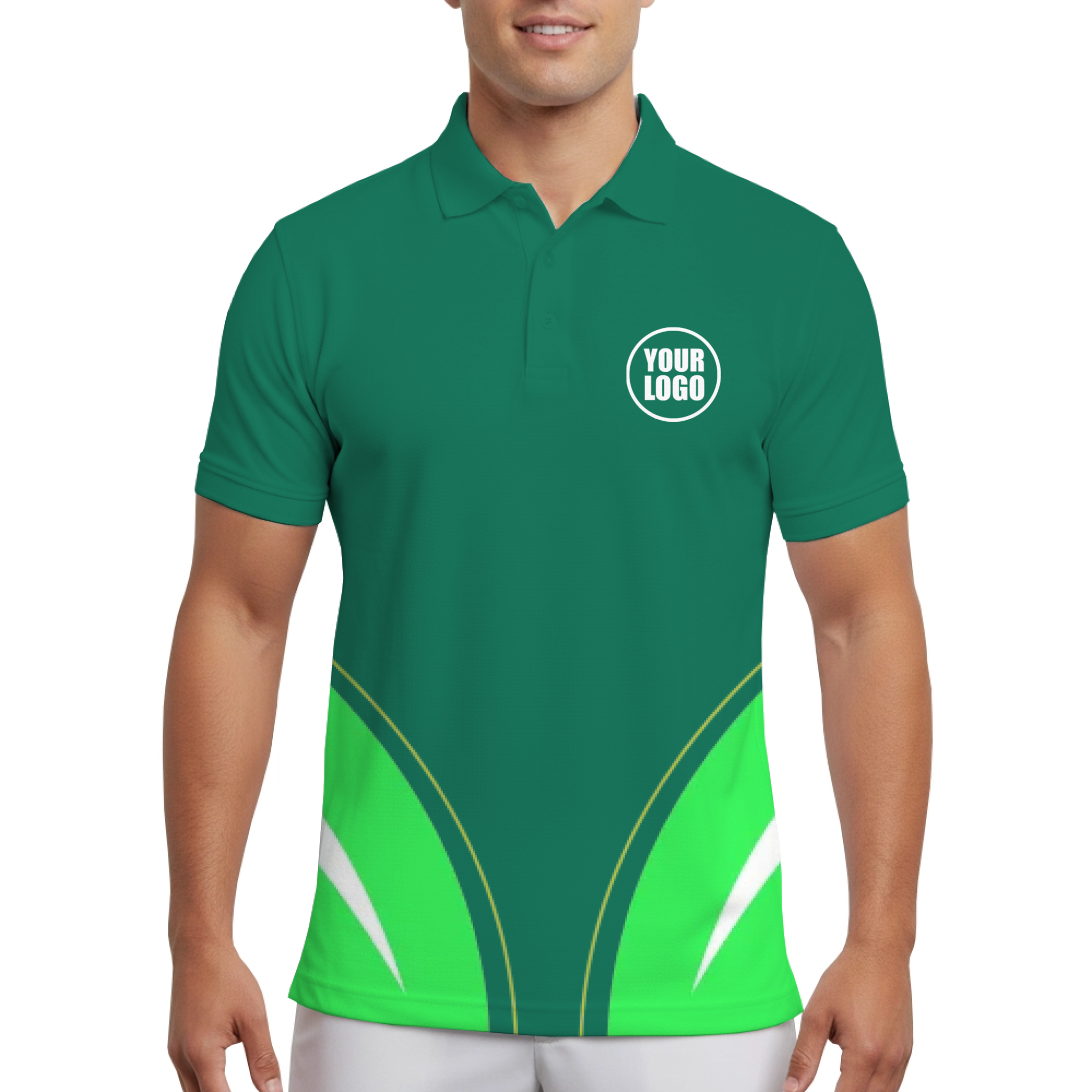 Picklewin Bright Customized UV Protection Polo Shirt For Men