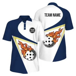 Picklewin Bright Men's UV Protection Polo Shirt Custom For Team