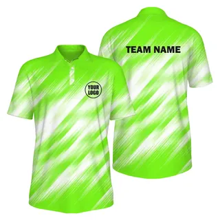  Picklewin Brushstroke Customized UV Protection Polo Shirt For Men