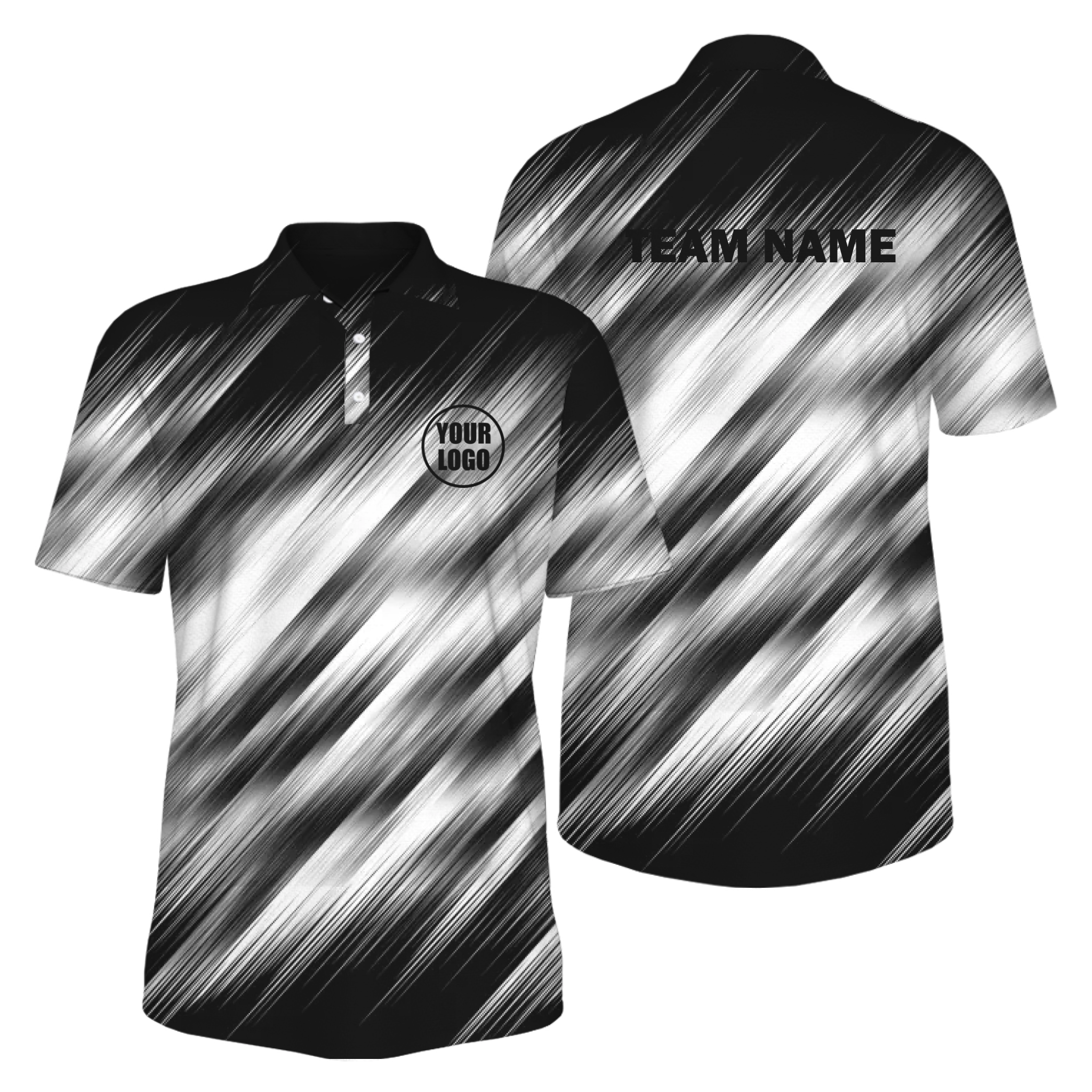  Picklewin Brushstroke Customized UV Protection Polo Shirt For Men