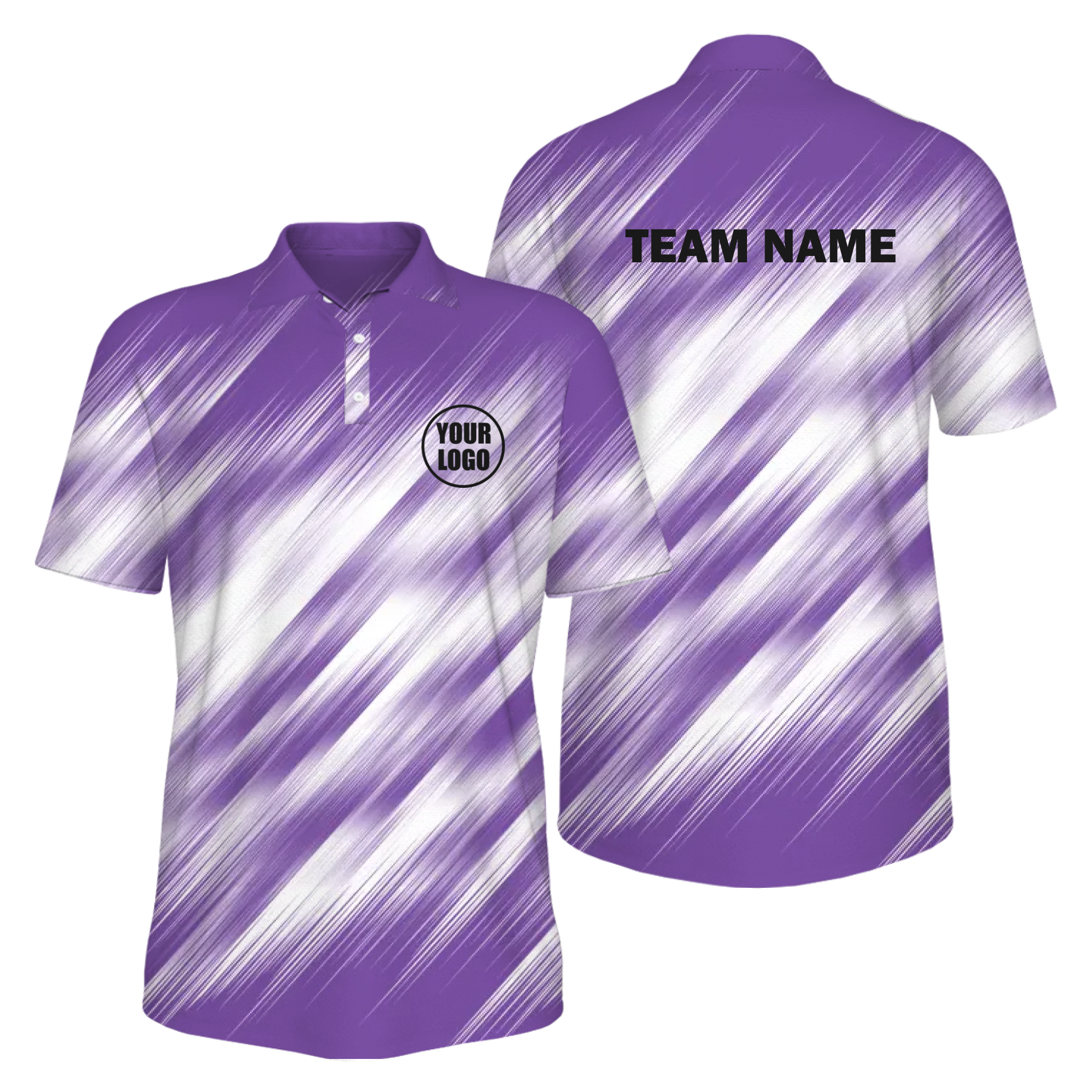  Picklewin Brushstroke Customized UV Protection Polo Shirt For Men