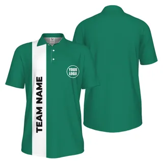 Picklewin Bulk Order Customized Logo And Vertical Name Pickleball Polo Shirt Men