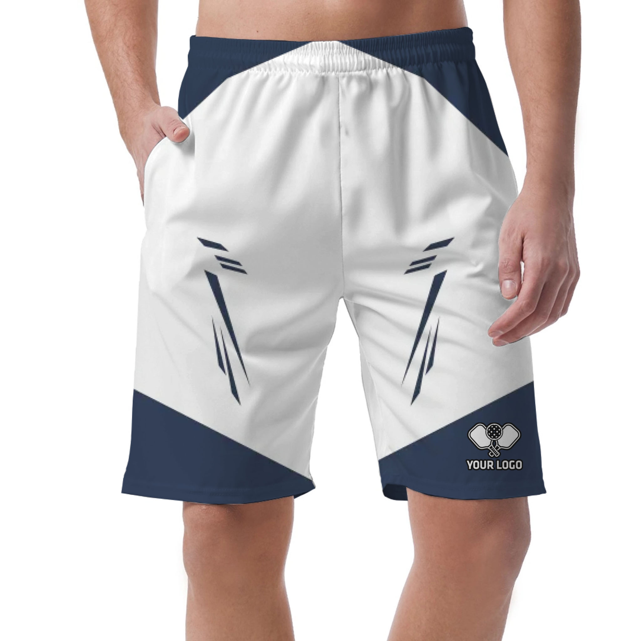 Picklewin Classic Custom Logo Men Gym Shorts With Live Preview