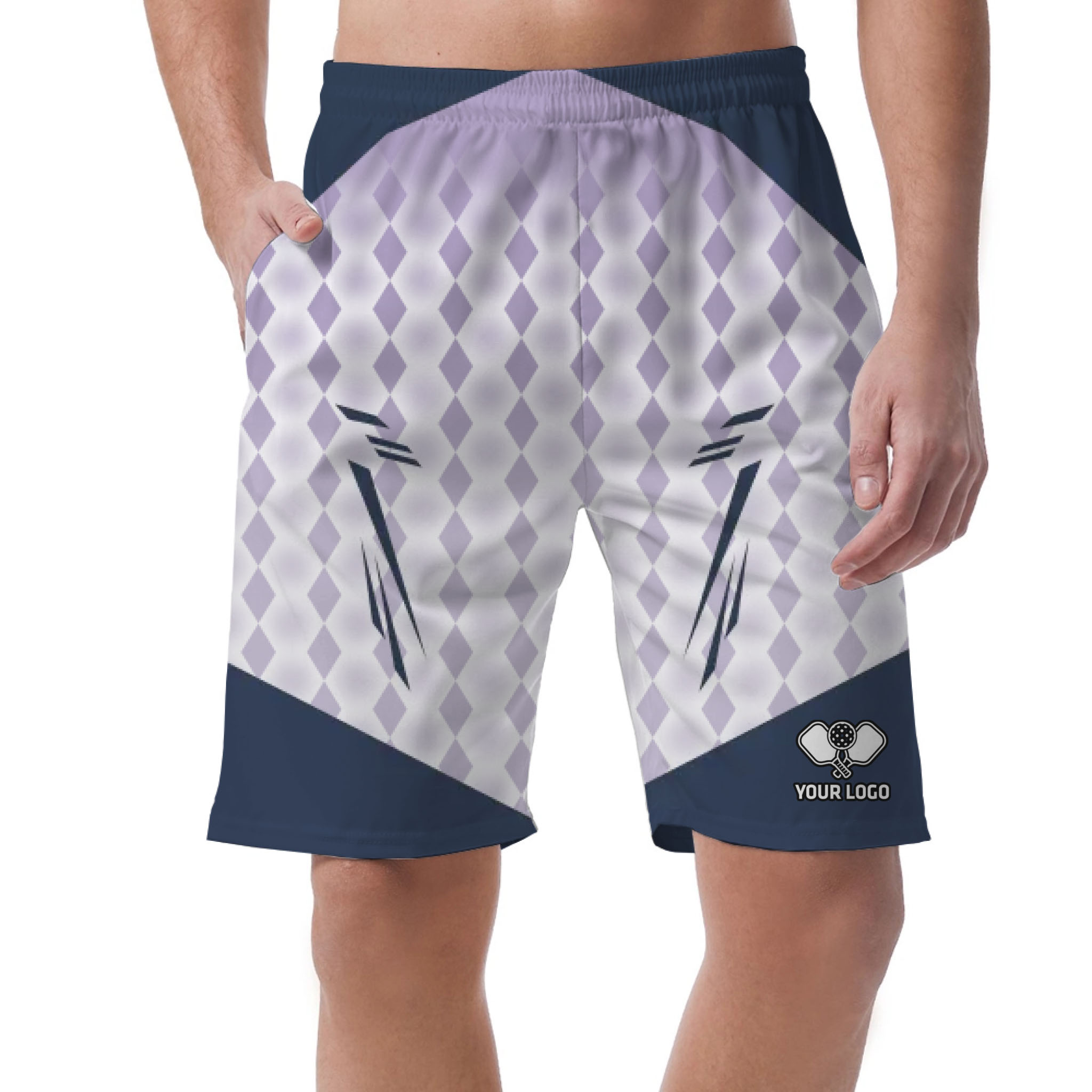 Picklewin Classic Custom Logo Men Gym Shorts With Live Preview