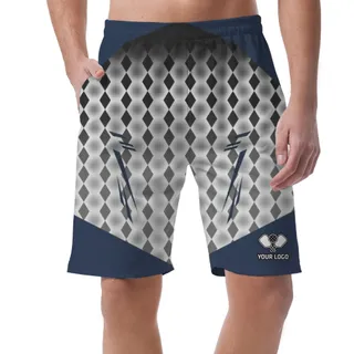 Picklewin Classic Custom Logo Men Gym Shorts With Live Preview – alternate
