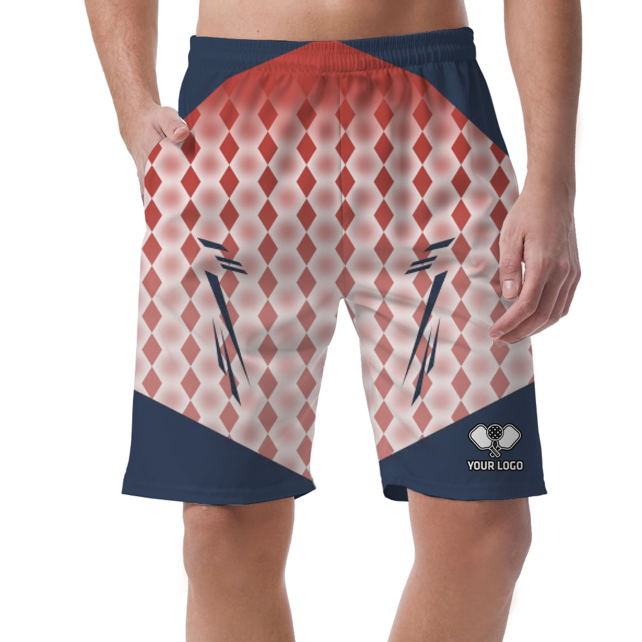 Picklewin Classic Custom Logo Men Gym Shorts With Live Preview