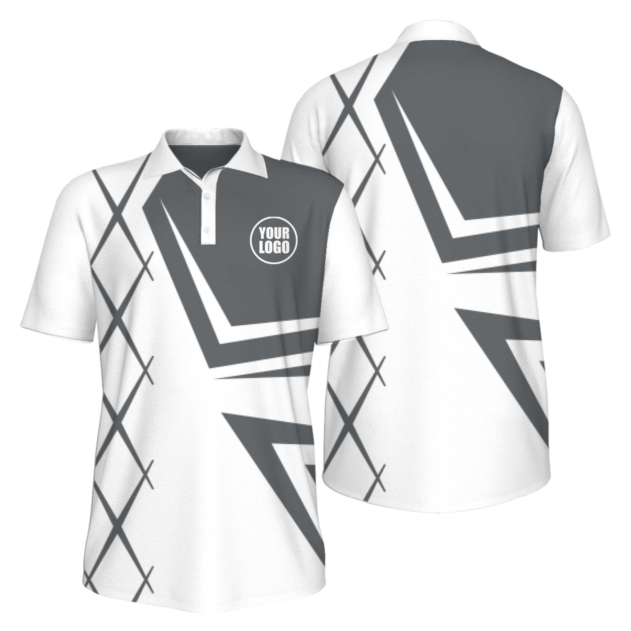Picklewin Creative Diamond UV Protection Polo Shirt For Men