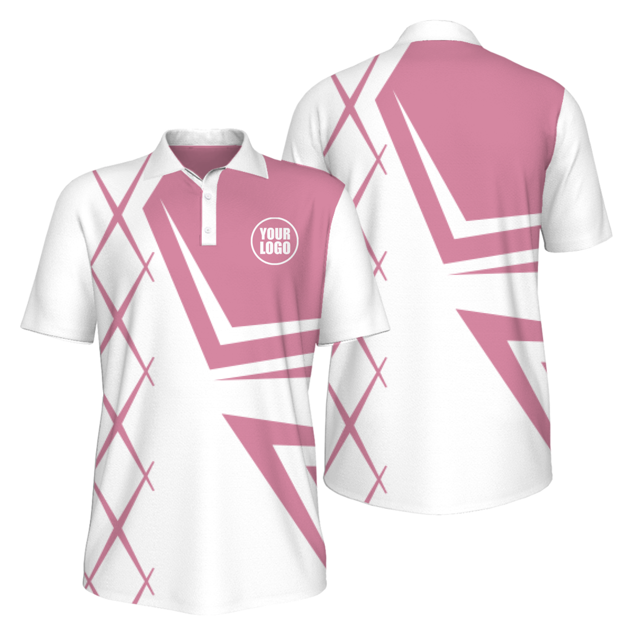 Picklewin Creative Diamond UV Protection Polo Shirt For Men