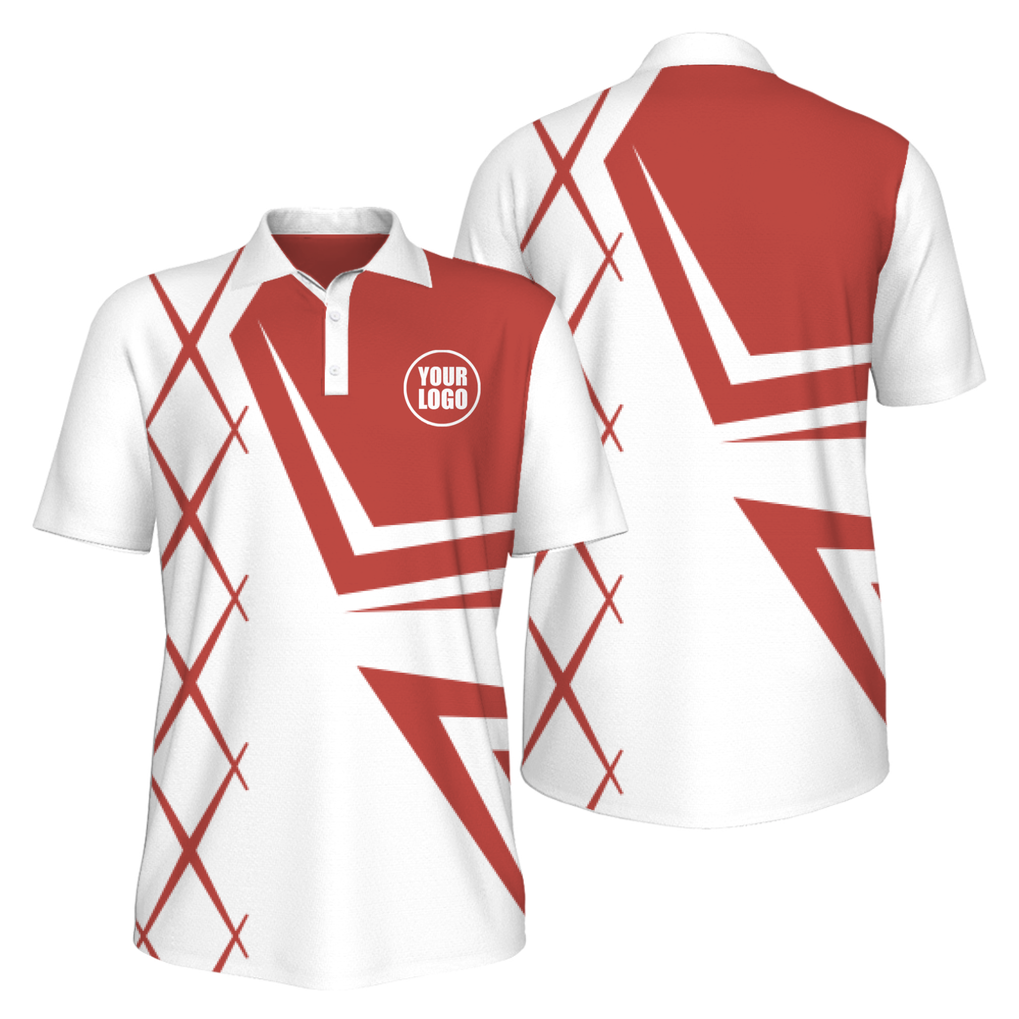 Picklewin Creative Diamond UV Protection Polo Shirt For Men