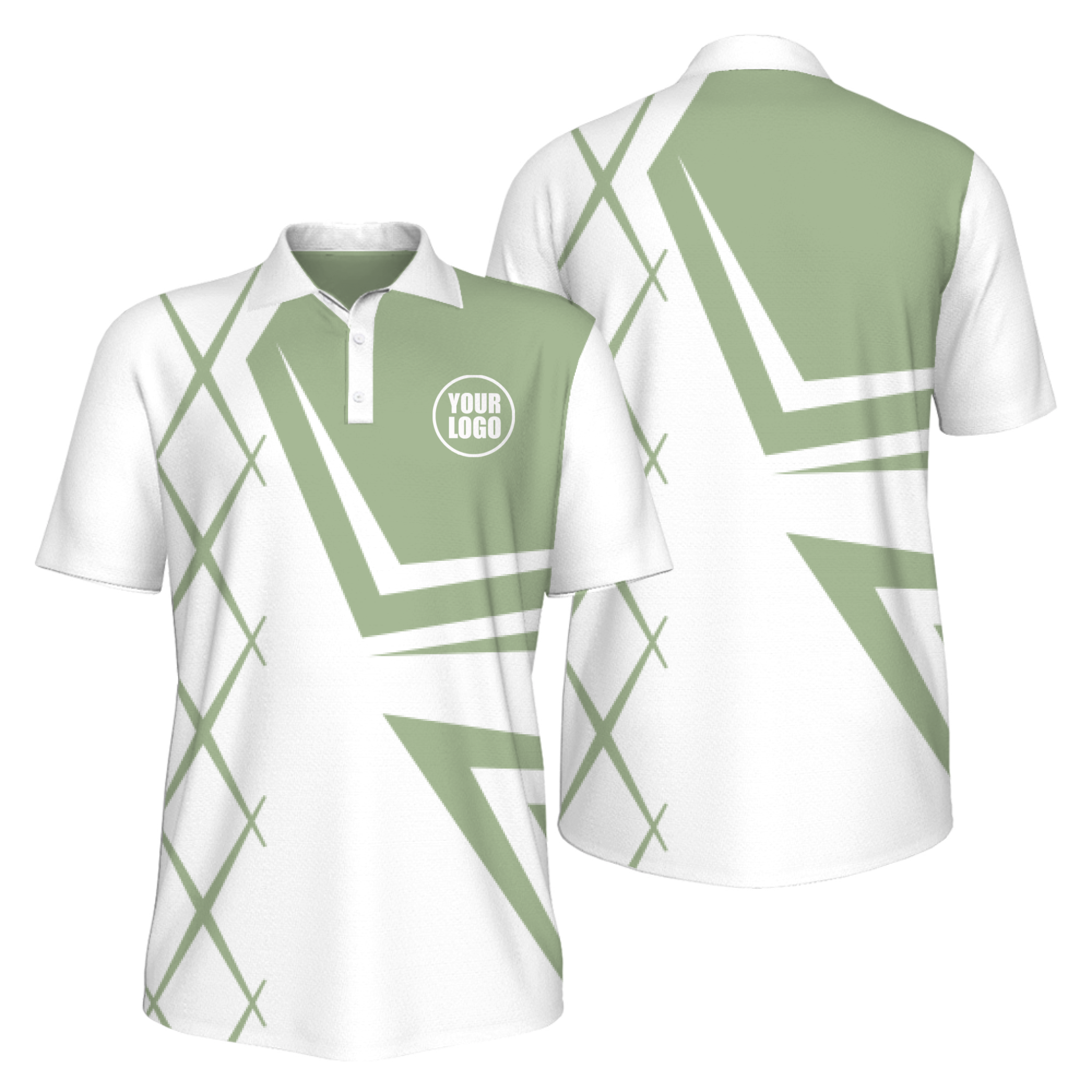 Picklewin Creative Diamond UV Protection Polo Shirt For Men