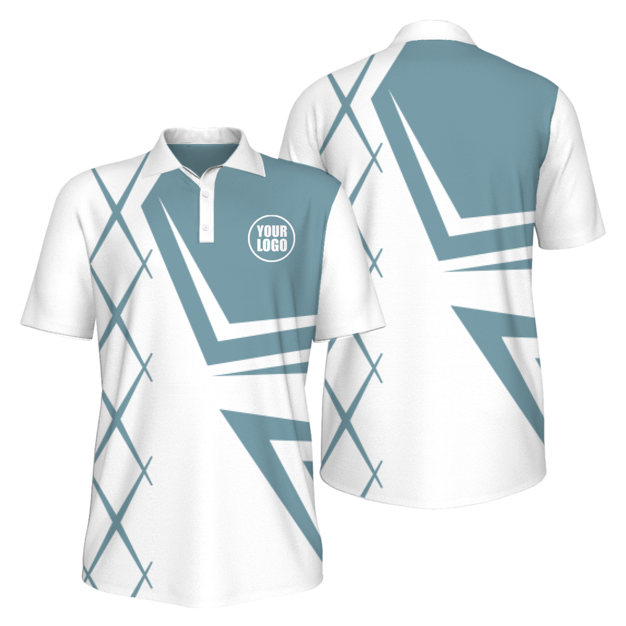 Picklewin Creative Diamond UV Protection Polo Shirt For Men