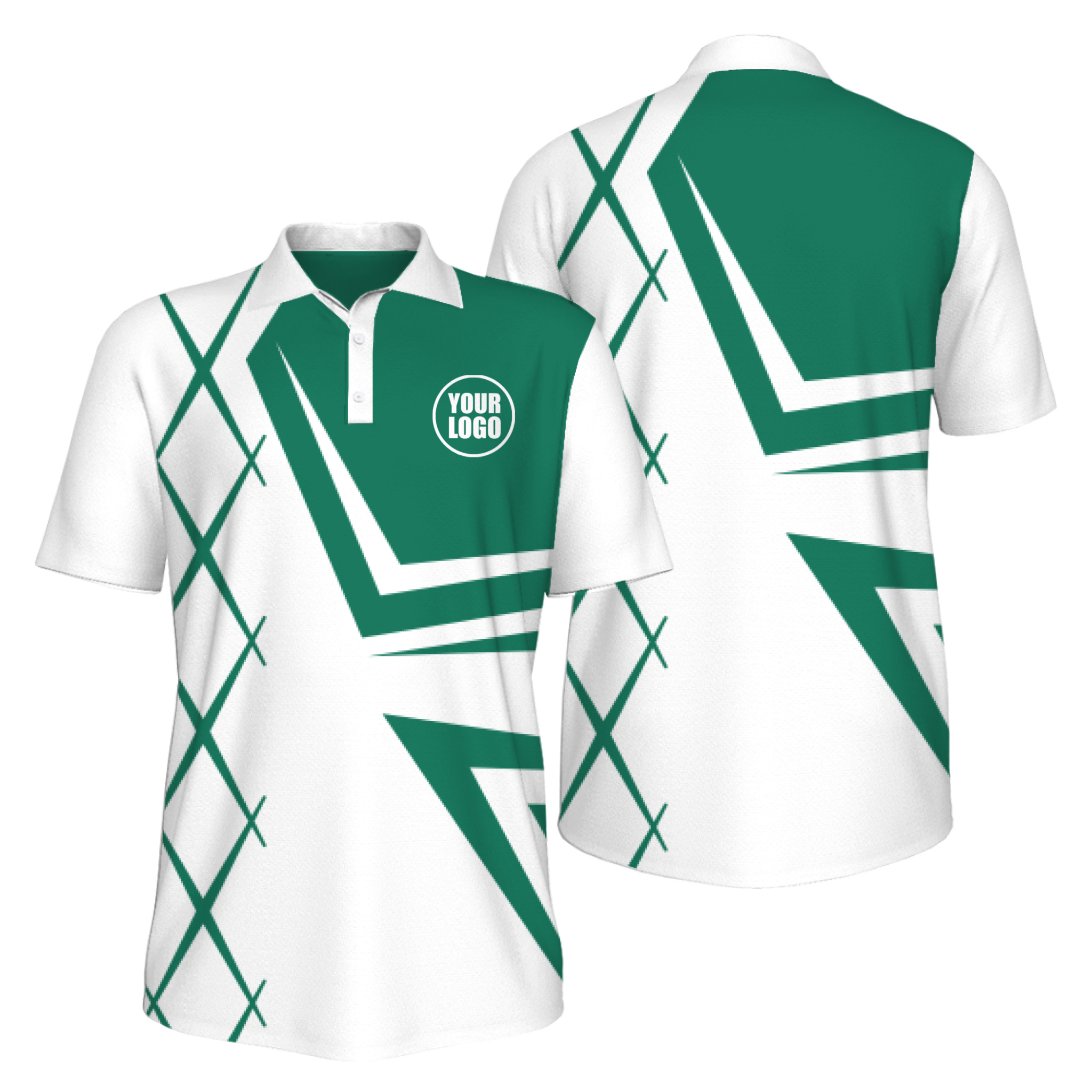 Picklewin Creative Diamond UV Protection Polo Shirt For Men