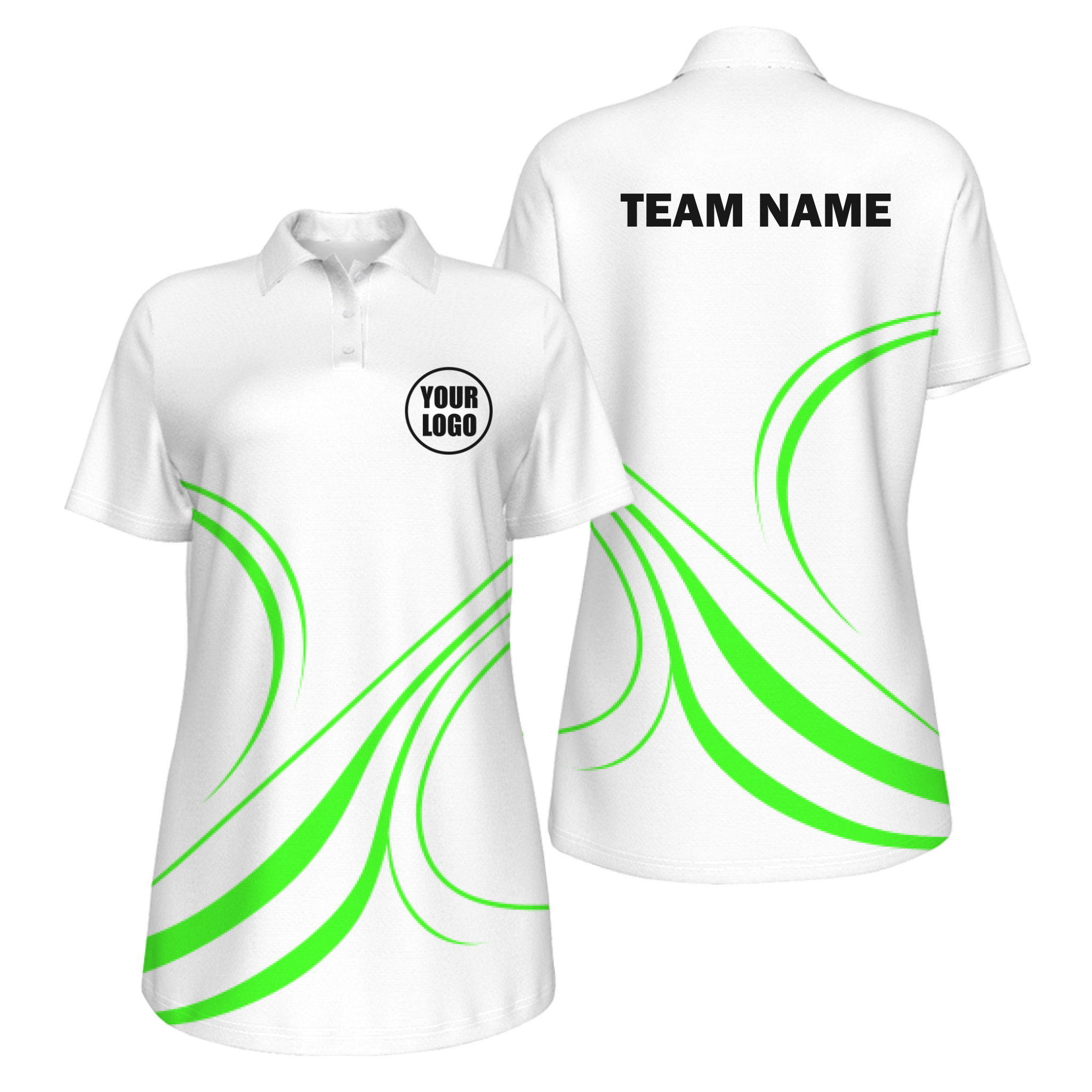 Picklewin Curvy Customized Women's UV Protection Polo
