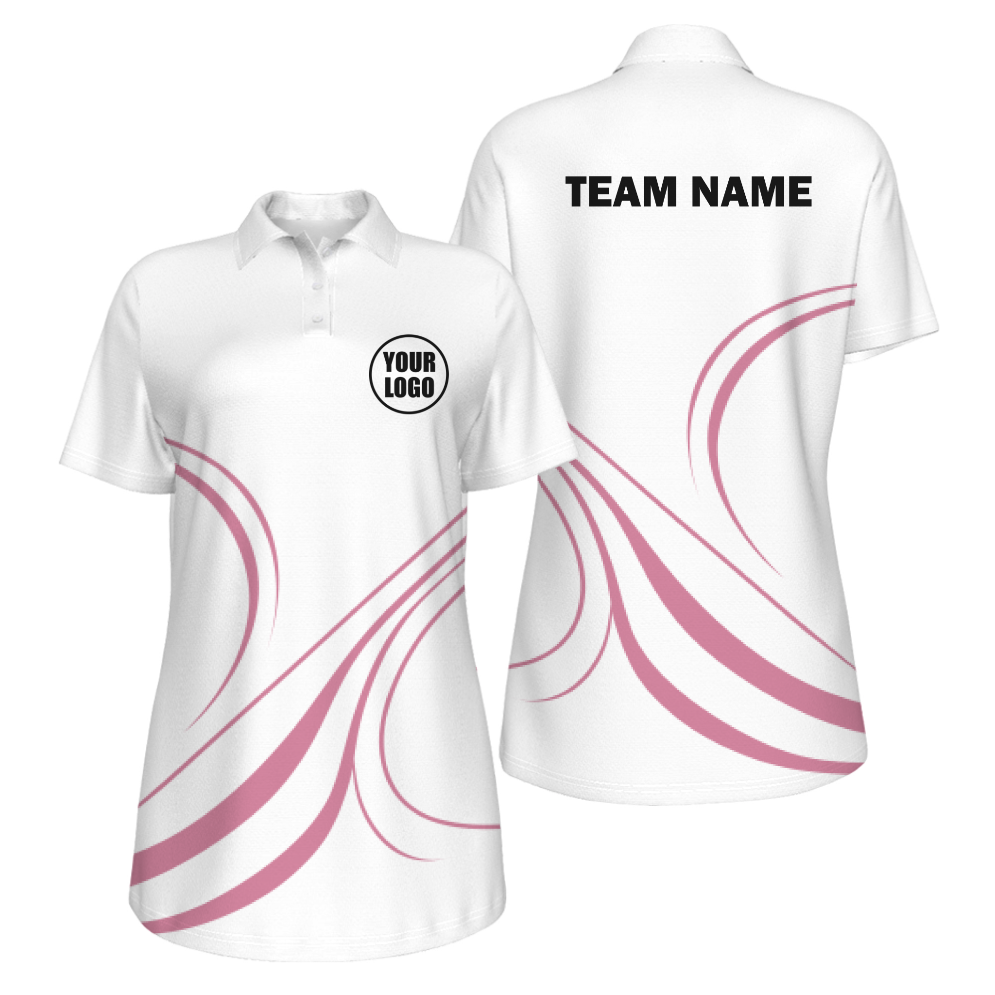 Picklewin Curvy Customized Women's UV Protection Polo
