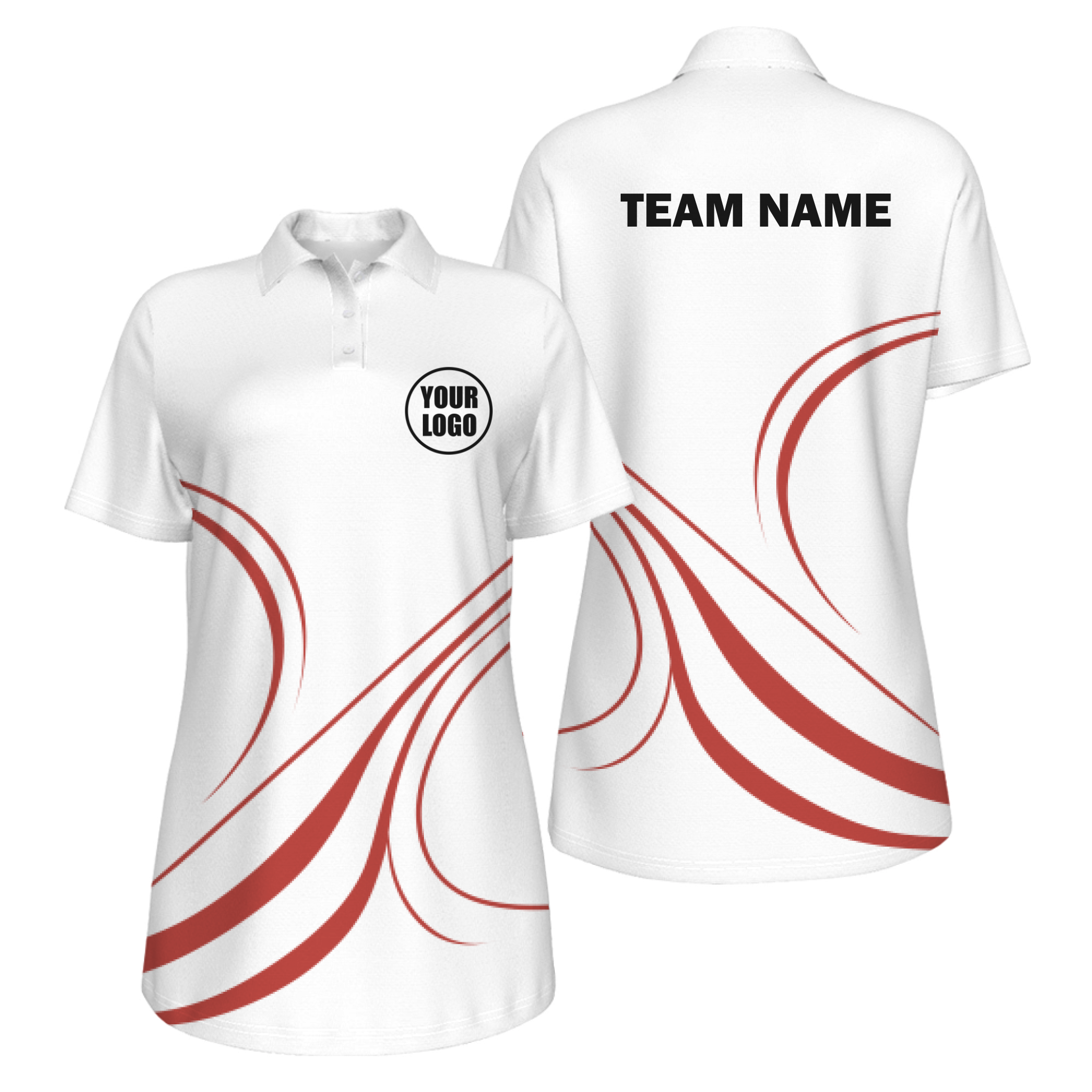 Picklewin Curvy Customized Women's UV Protection Polo