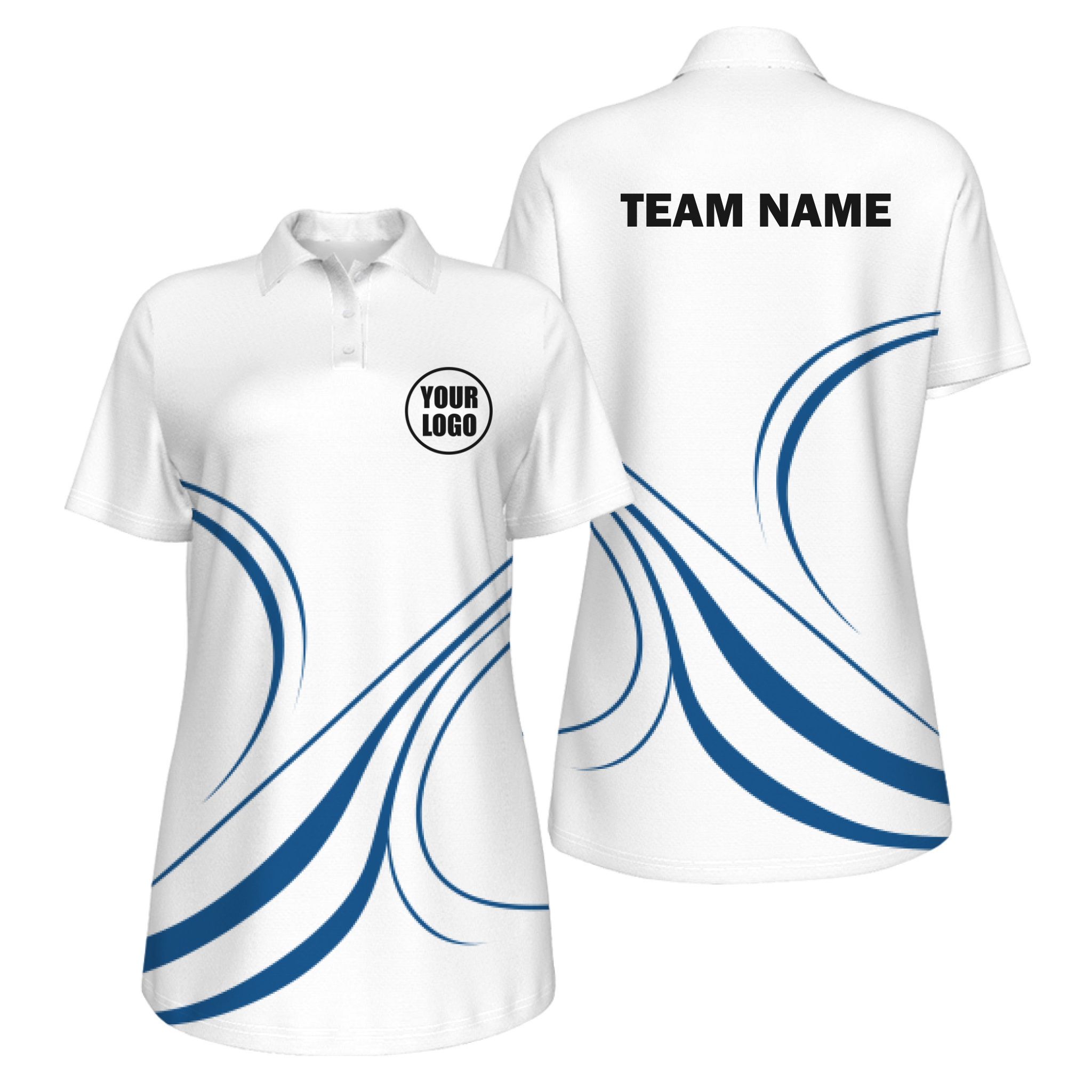 Picklewin Curvy Customized Women's UV Protection Polo