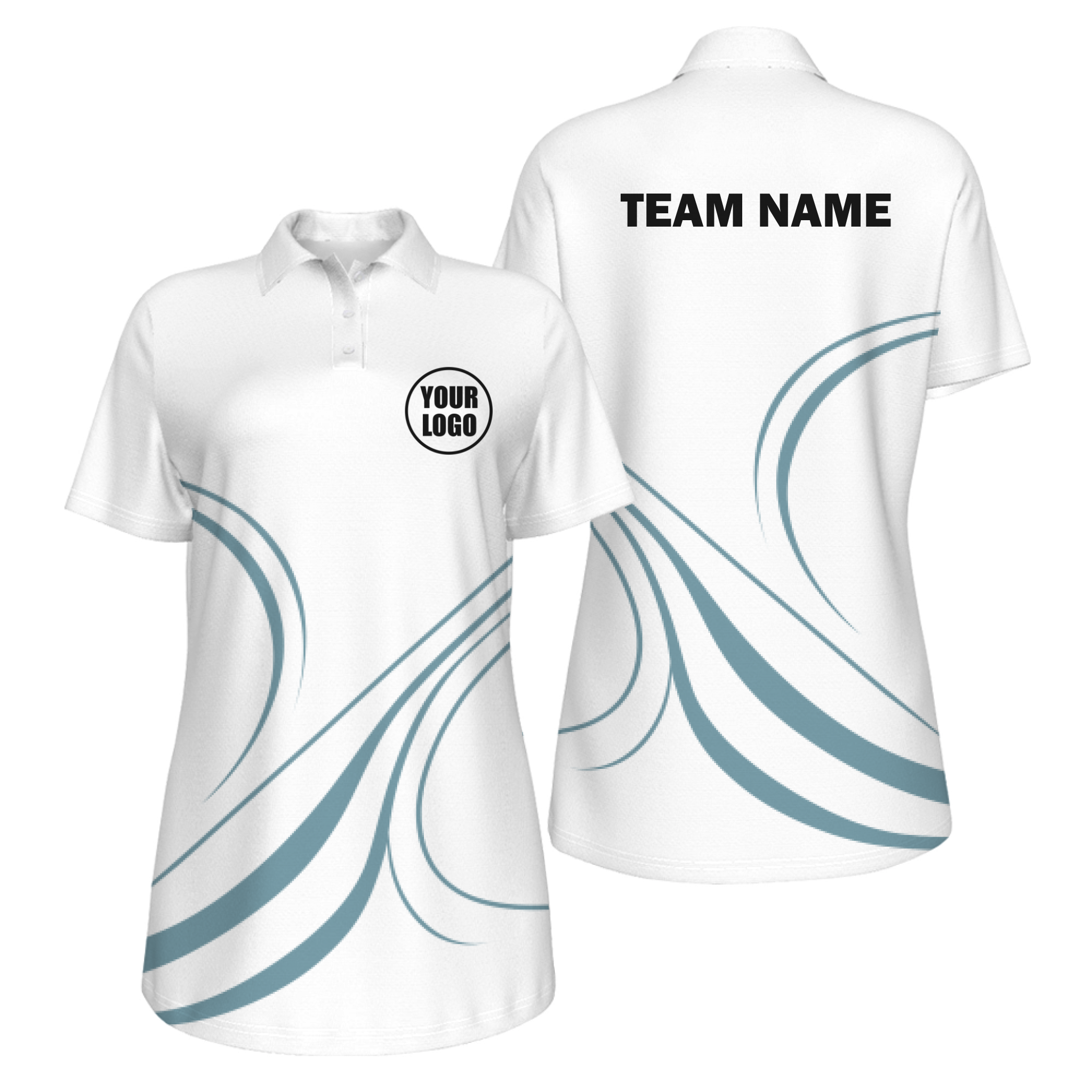 Picklewin Curvy Customized Women's UV Protection Polo